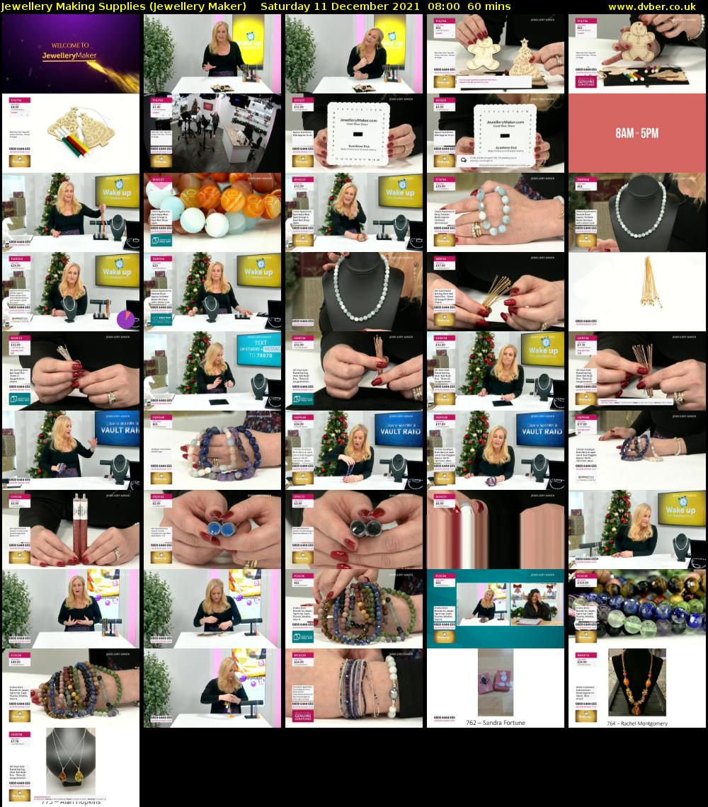 Jewellery Making Supplies (Jewellery Maker) Saturday 11 December 2021 08:00 - 09:00