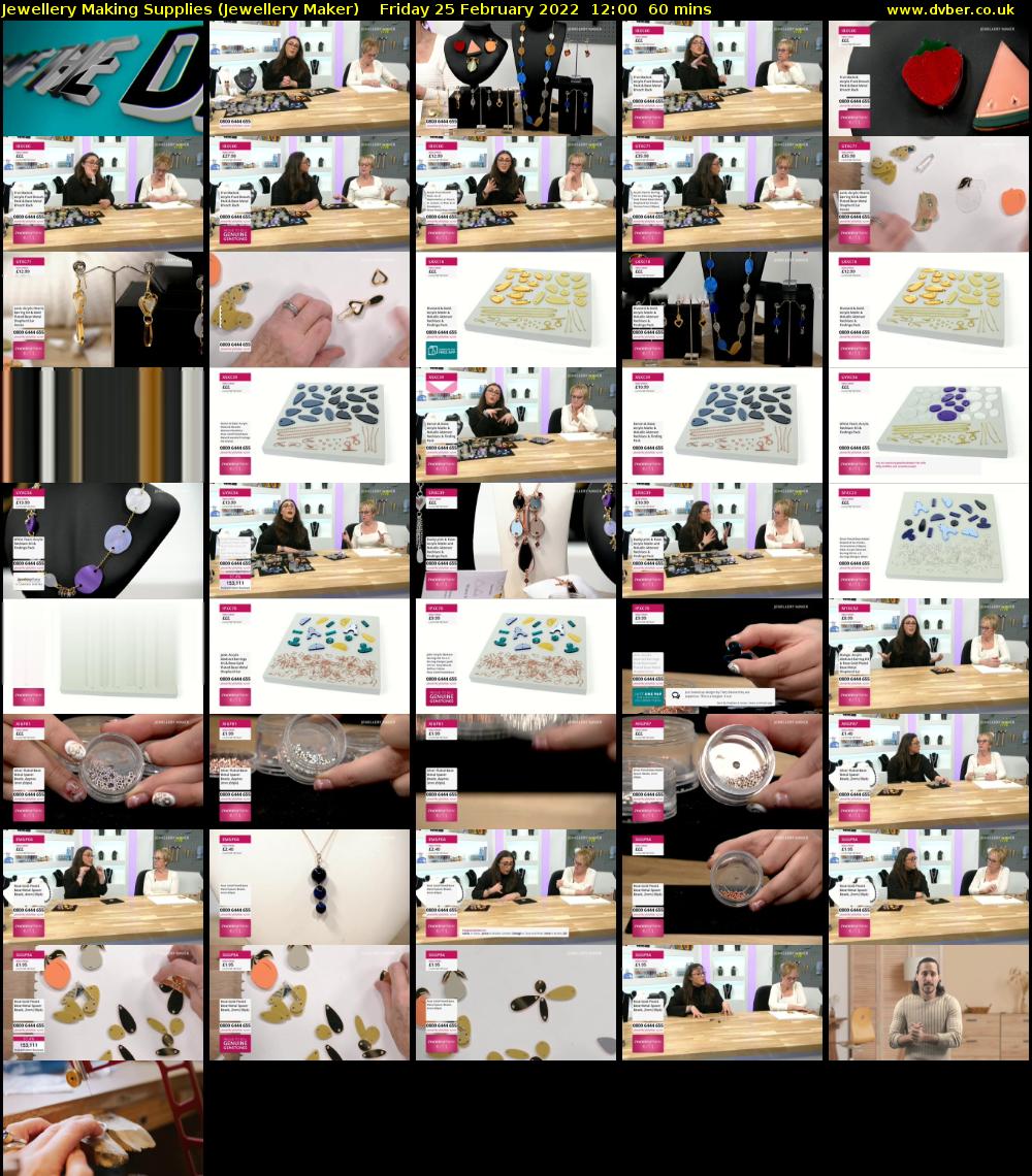 Jewellery Making Supplies (Jewellery Maker) Friday 25 February 2022 12:00 - 13:00