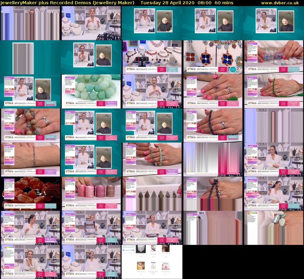 JewelleryMaker plus Recorded Demos (Jewellery Maker) Tuesday 28 April 2020 08:00 - 09:00