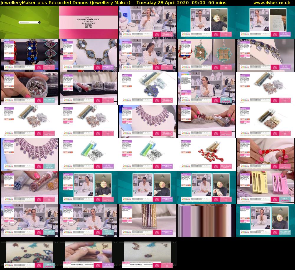 JewelleryMaker plus Recorded Demos (Jewellery Maker) Tuesday 28 April 2020 09:00 - 10:00