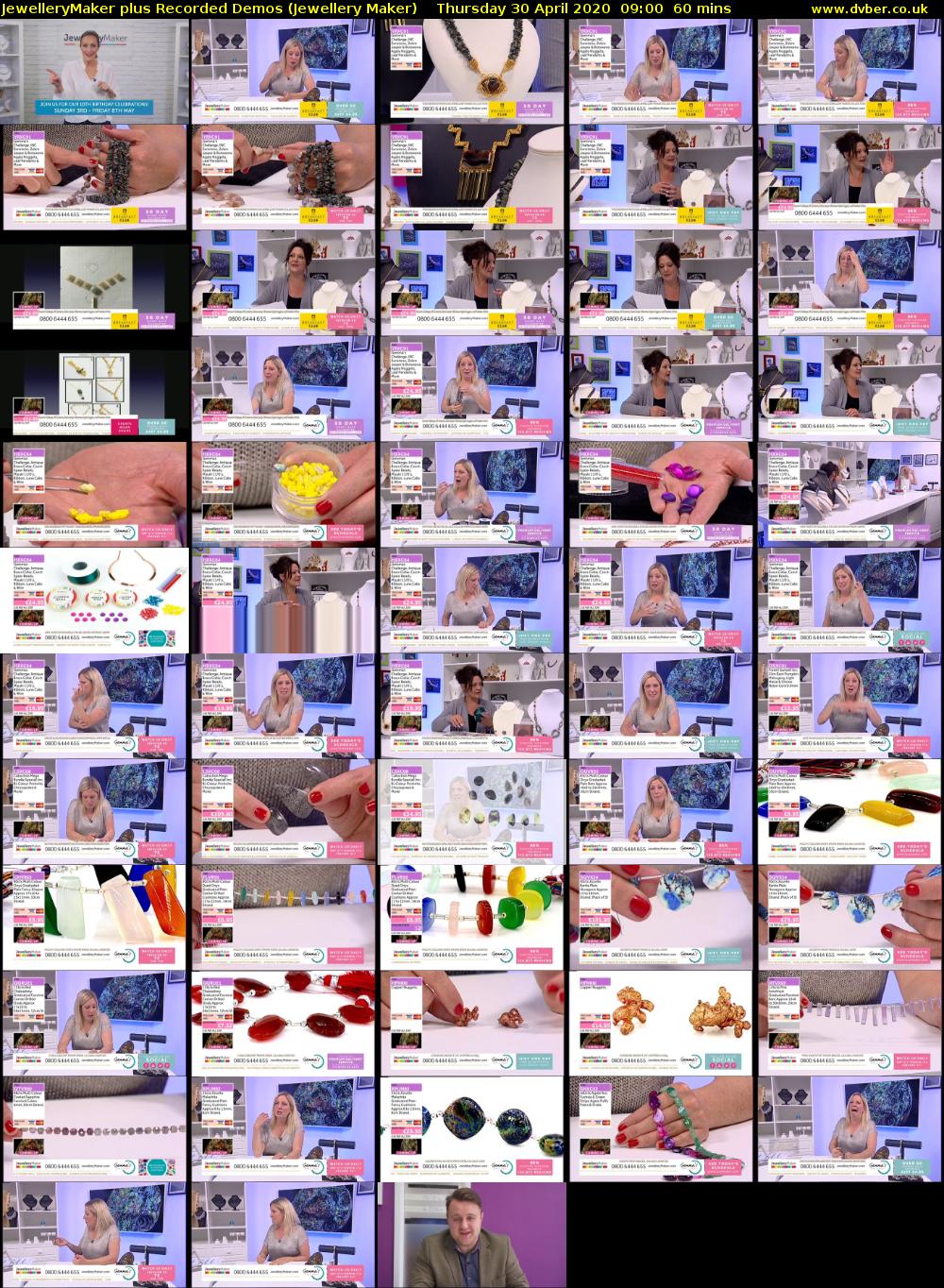 JewelleryMaker plus Recorded Demos (Jewellery Maker) Thursday 30 April 2020 09:00 - 10:00
