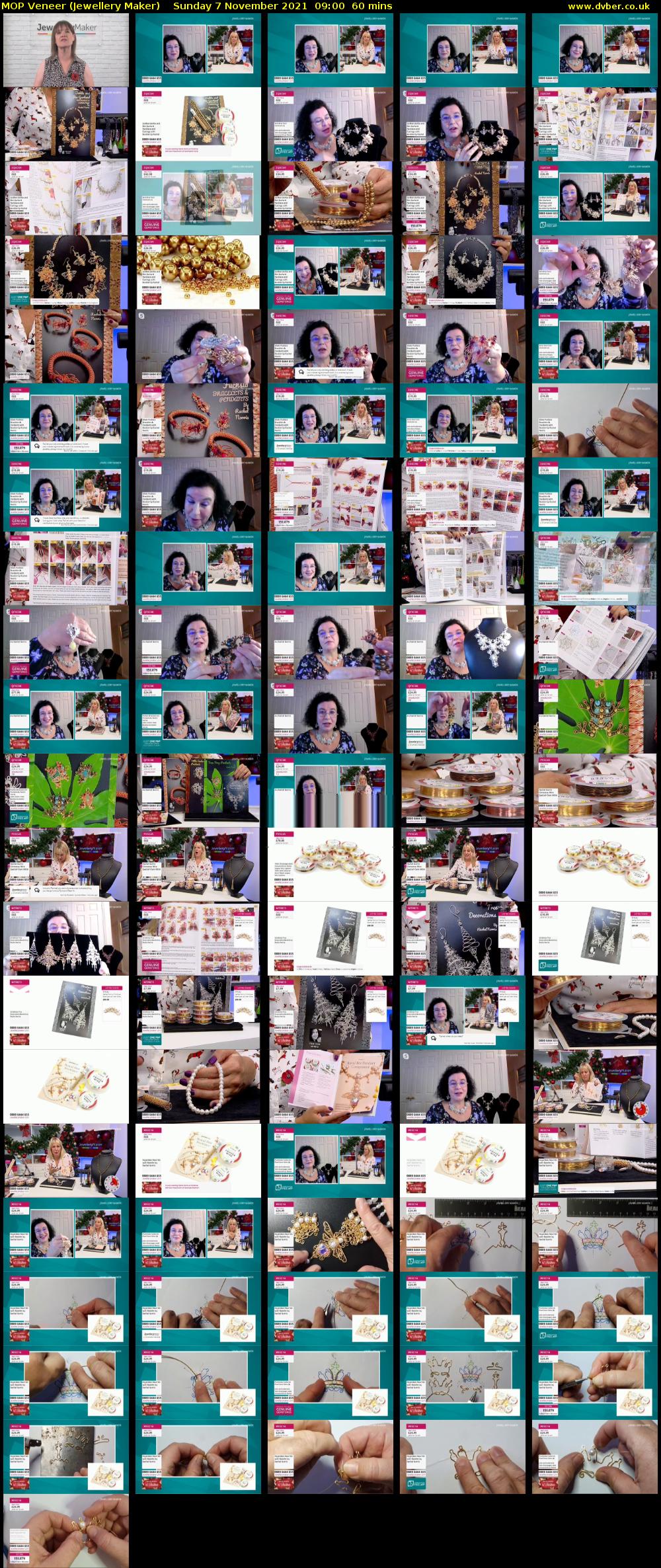 MOP Veneer (Jewellery Maker) Sunday 7 November 2021 09:00 - 10:00