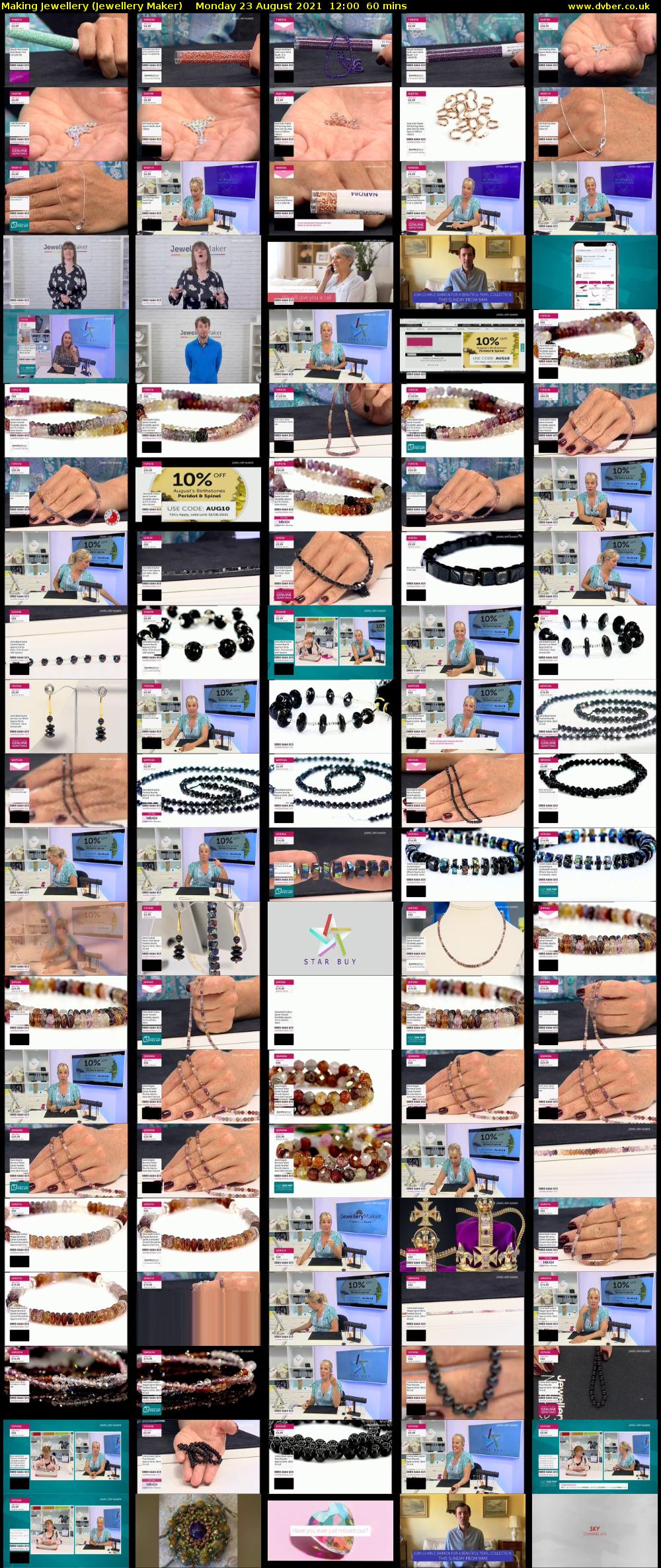 Making Jewellery (Jewellery Maker) Monday 23 August 2021 12:00 - 13:00
