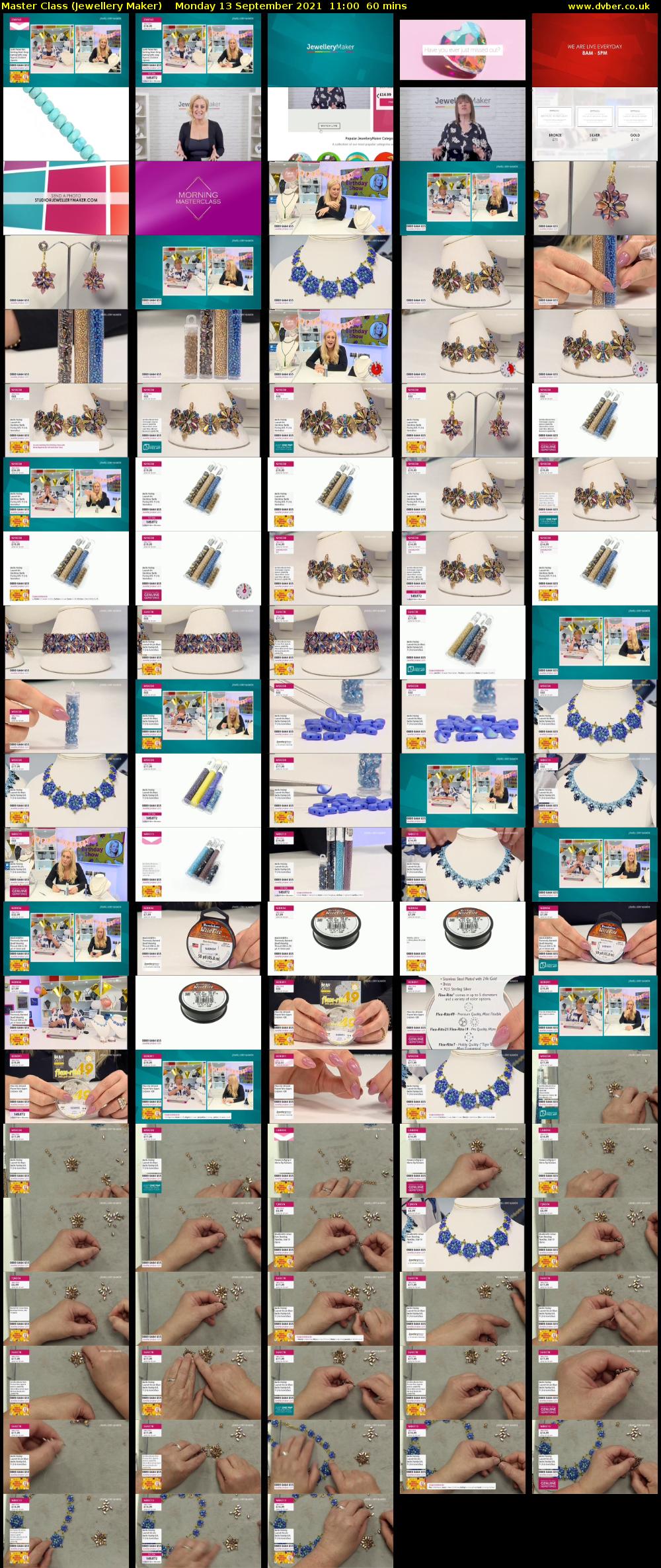 Master Class (Jewellery Maker) Monday 13 September 2021 11:00 - 12:00