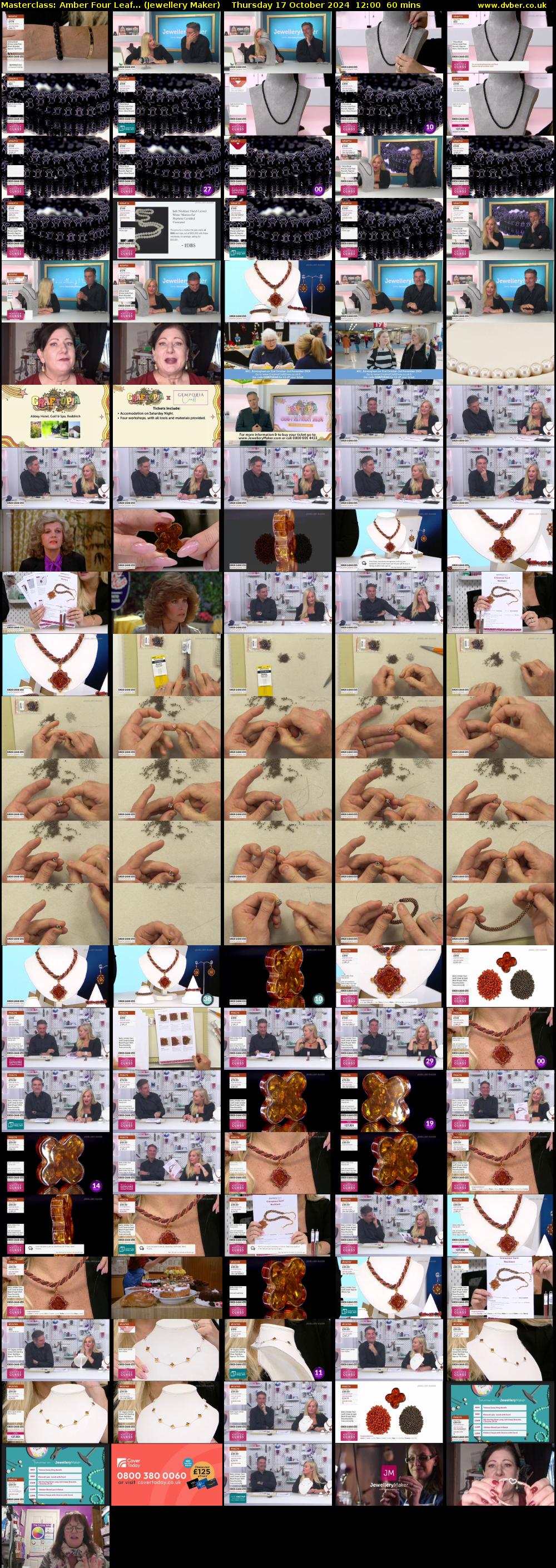 Masterclass: Amber Four Leaf... (Jewellery Maker) Thursday 17 October 2024 12:00 - 13:00