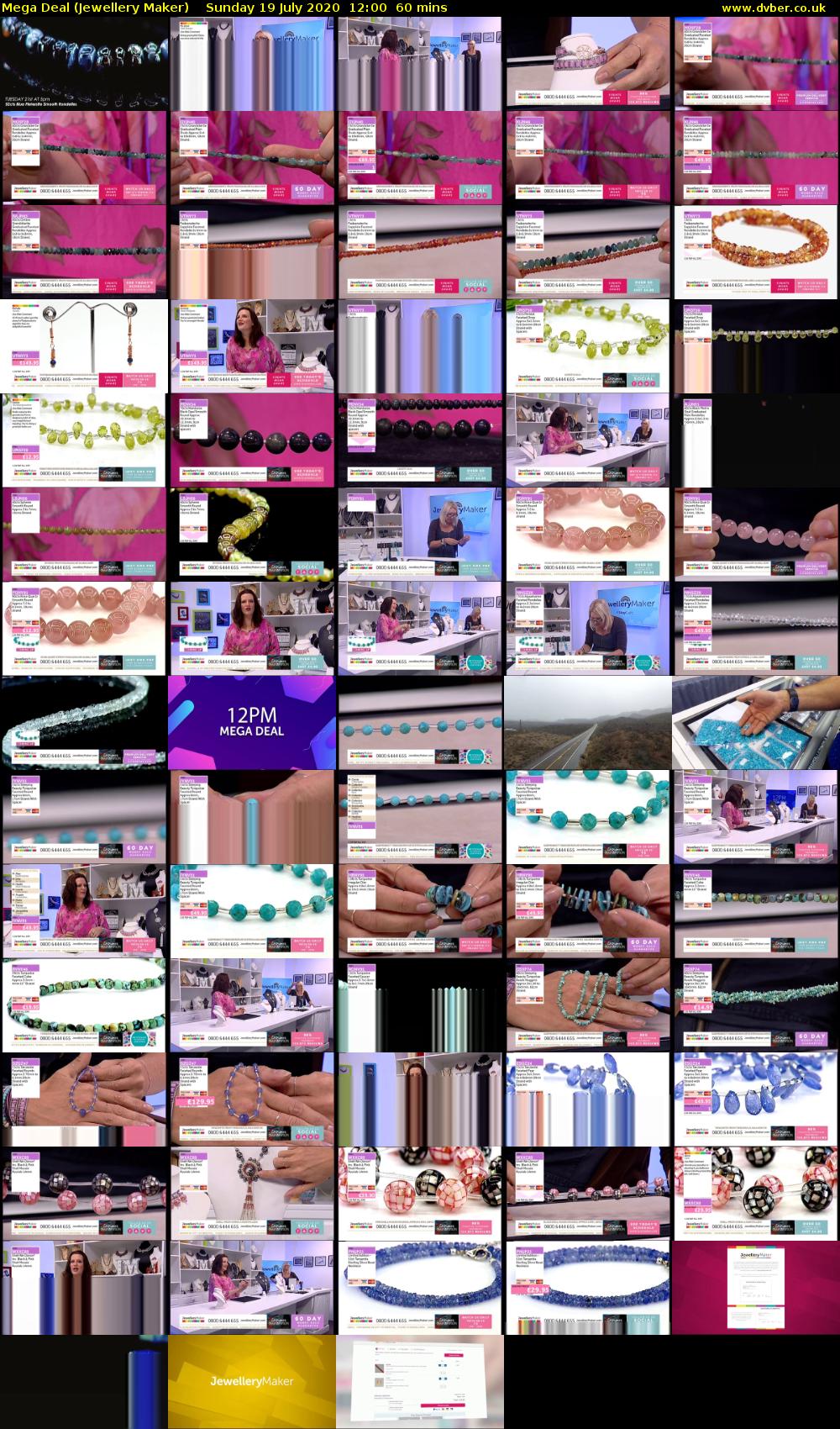 Mega Deal (Jewellery Maker) Sunday 19 July 2020 12:00 - 13:00