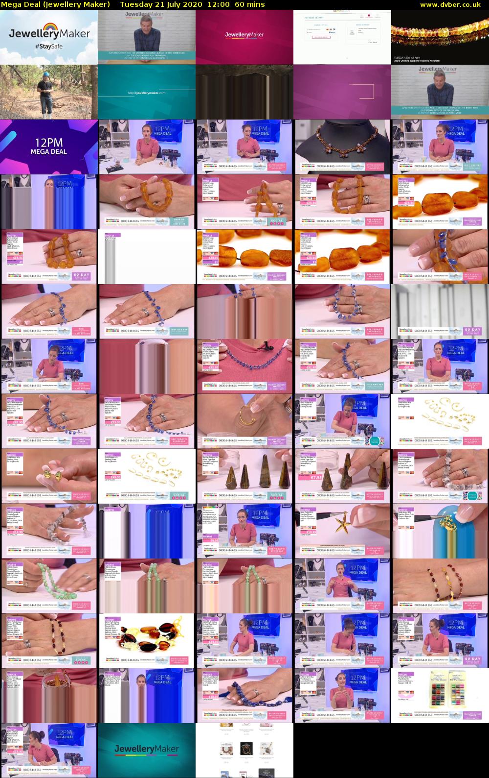 Mega Deal (Jewellery Maker) Tuesday 21 July 2020 12:00 - 13:00
