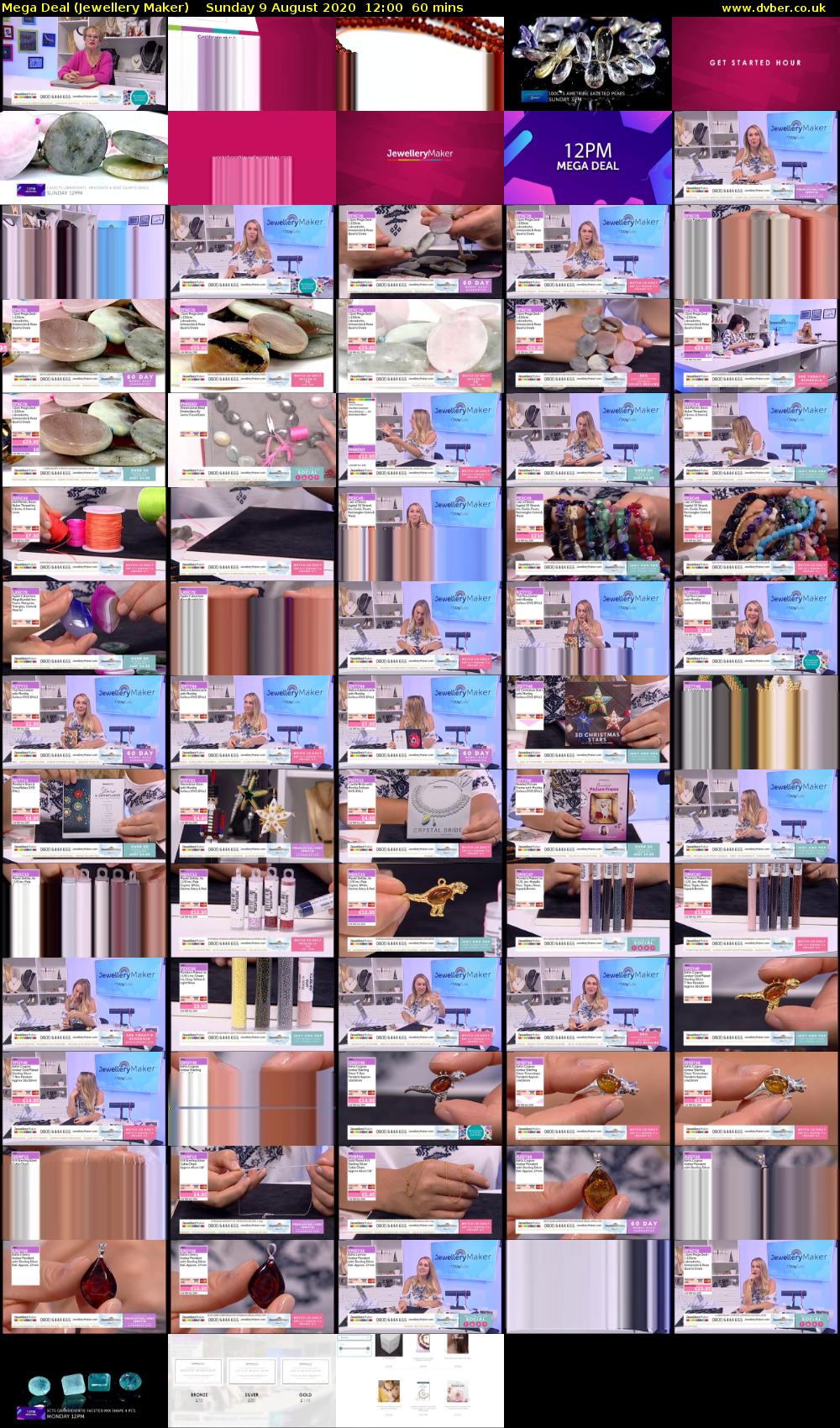 Mega Deal (Jewellery Maker) Sunday 9 August 2020 12:00 - 13:00