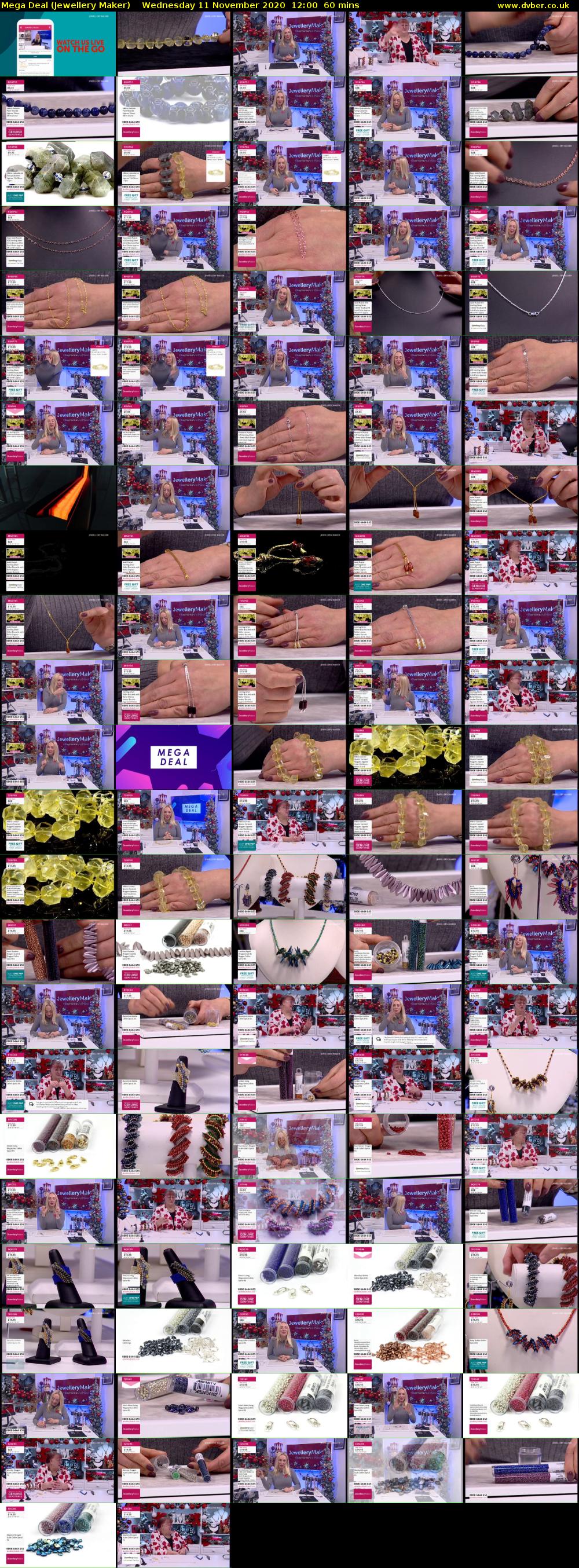 Mega Deal (Jewellery Maker) Wednesday 11 November 2020 12:00 - 13:00