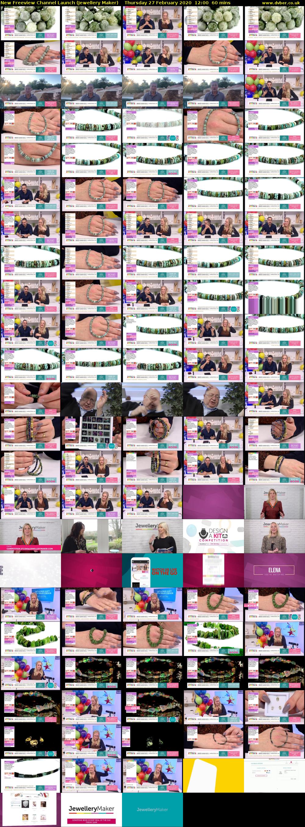 New Freeview Channel Launch (Jewellery Maker) Thursday 27 February 2020 12:00 - 13:00