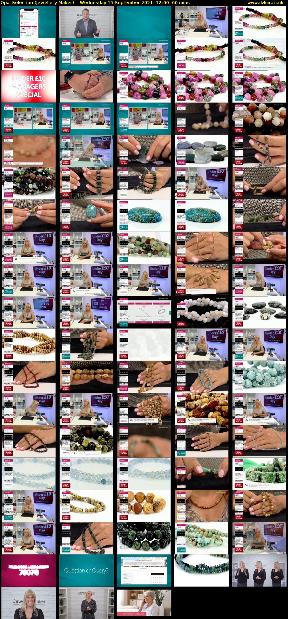 Opal Selection (Jewellery Maker) Wednesday 15 September 2021 12:00 - 13:00