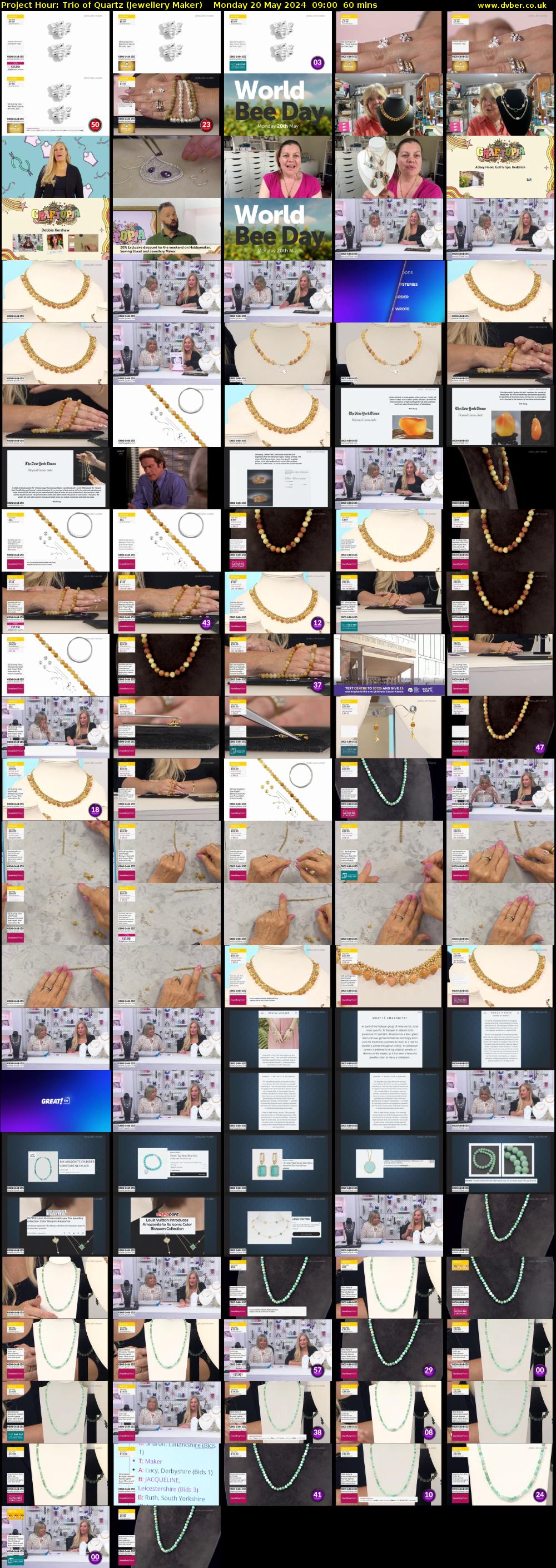 Project Hour: Trio of Quartz (Jewellery Maker) Monday 20 May 2024 09:00 - 10:00