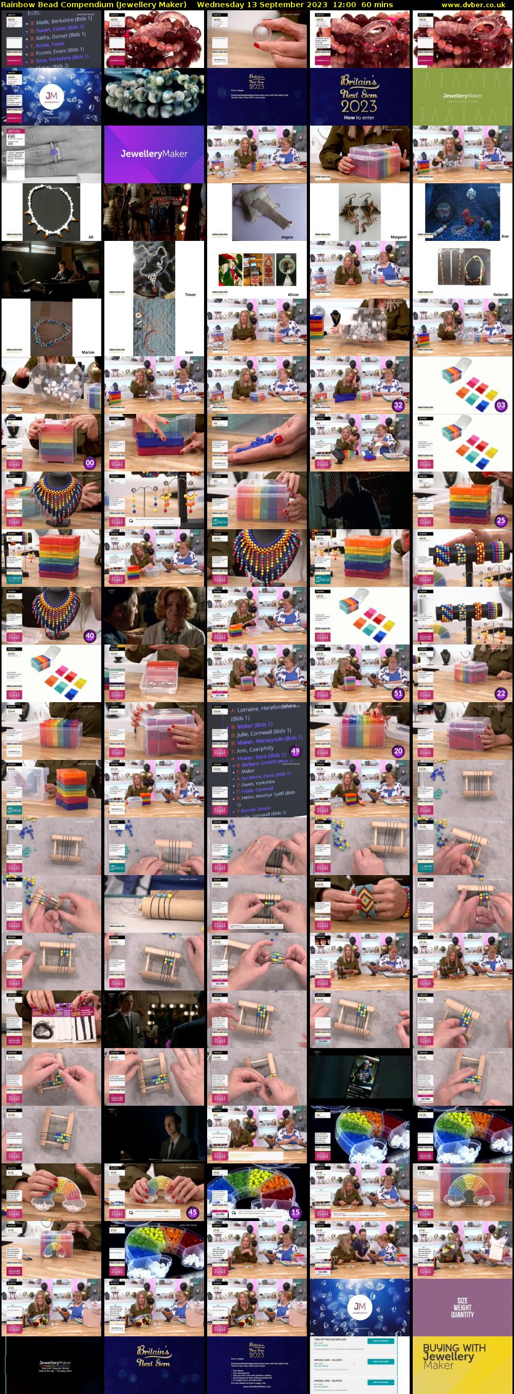 Rainbow Bead Compendium (Jewellery Maker) Wednesday 13 September 2023 12:00 - 13:00