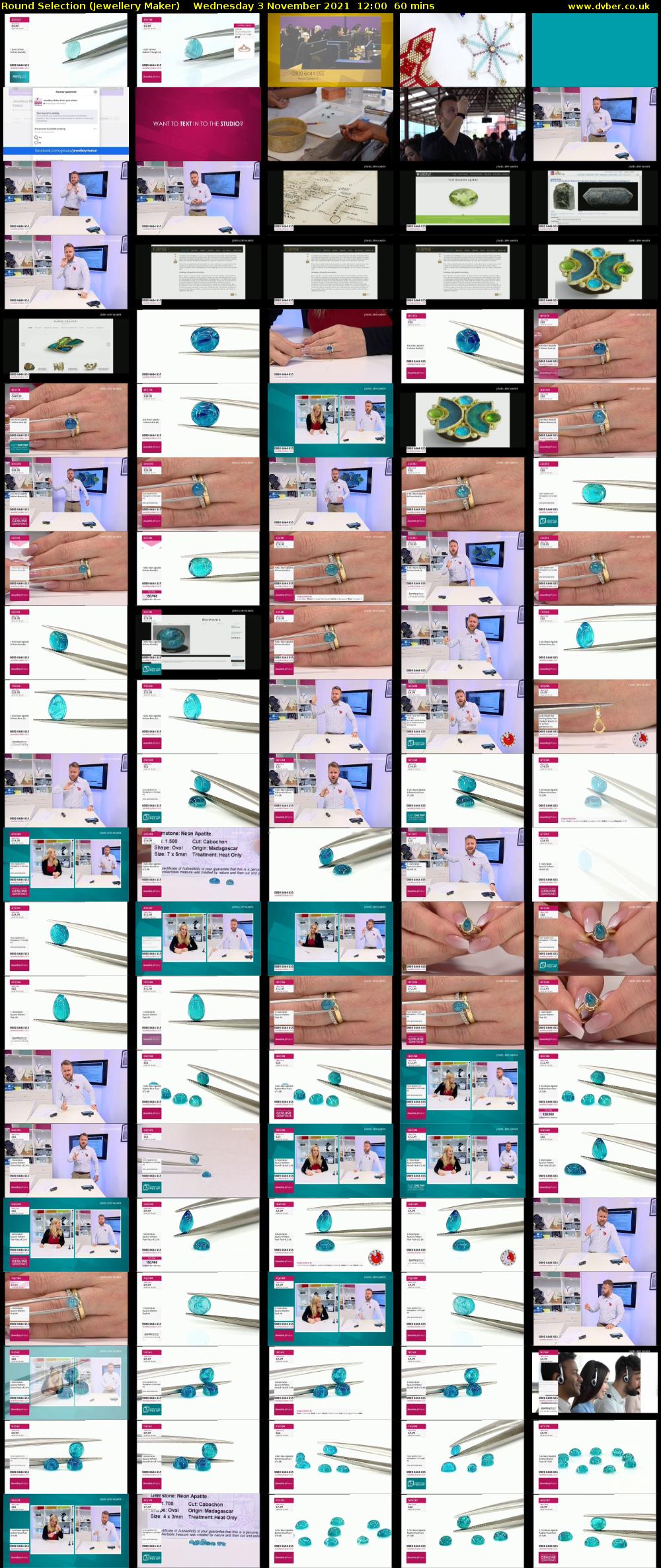 Round Selection (Jewellery Maker) Wednesday 3 November 2021 12:00 - 13:00