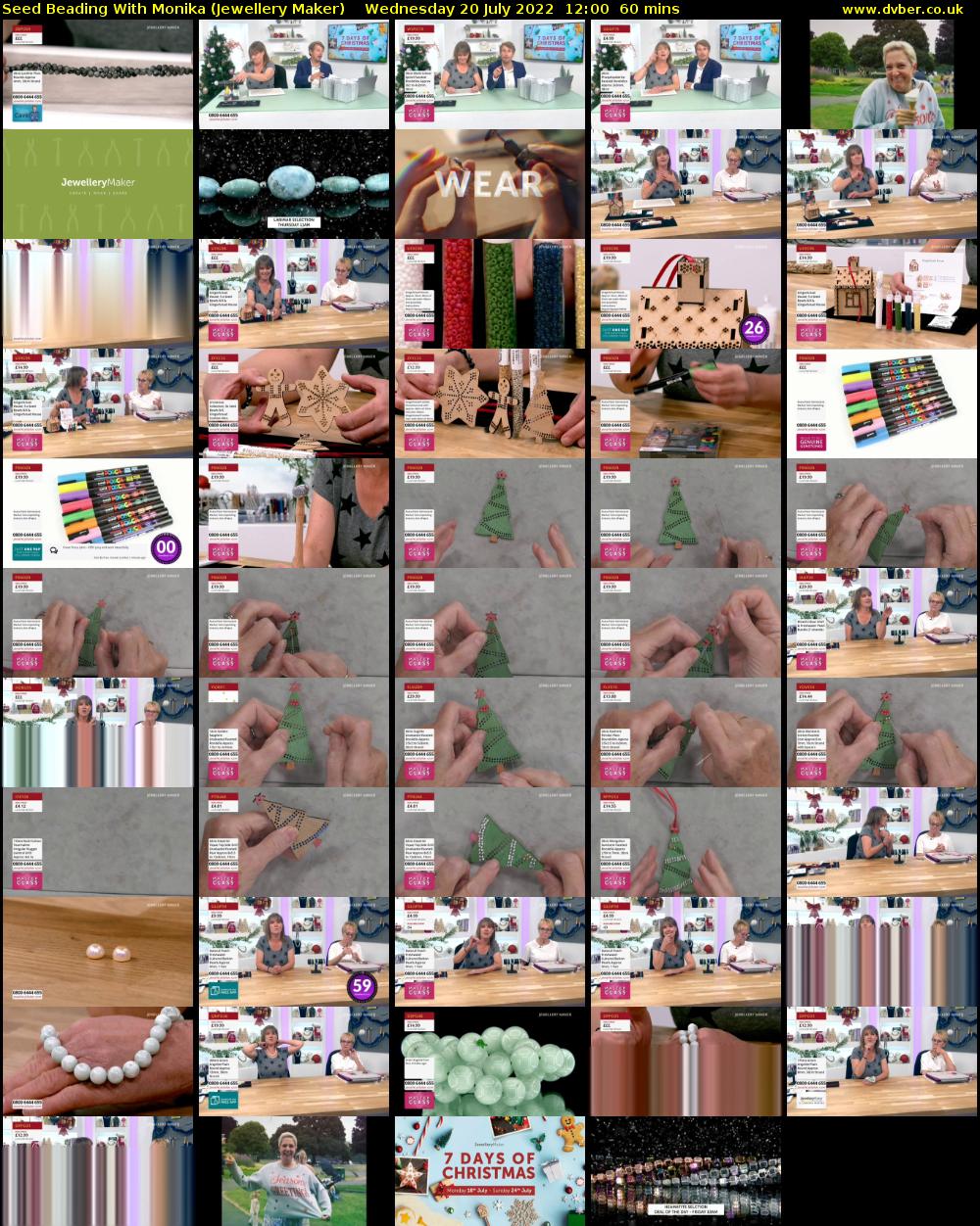 Seed Beading with Monika (Jewellery Maker) Wednesday 20 July 2022 12:00 - 13:00