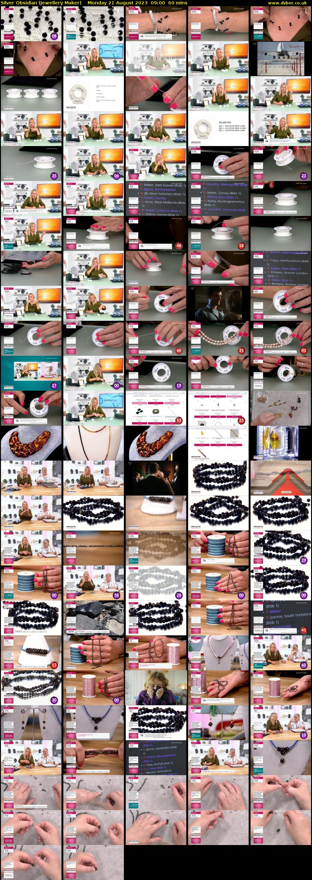 Silver Obsidian (Jewellery Maker) Monday 21 August 2023 09:00 - 10:00
