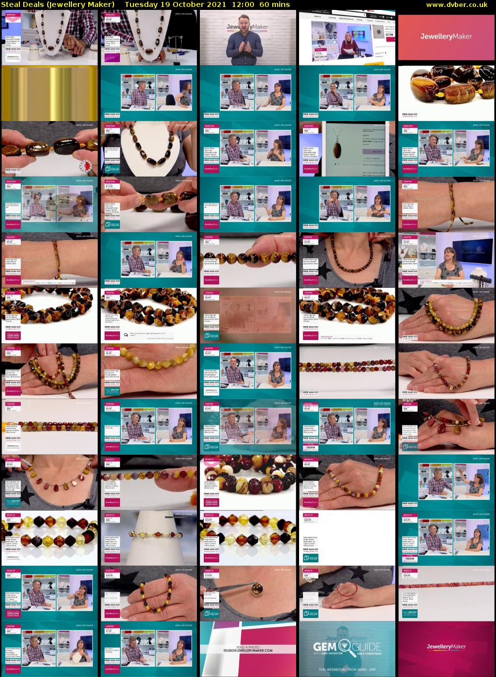 Steal Deals (Jewellery Maker) Tuesday 19 October 2021 12:00 - 13:00