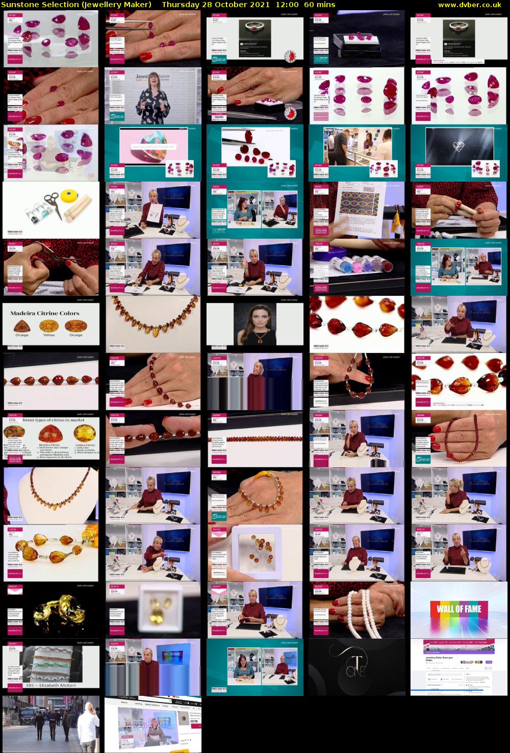 Sunstone Selection (Jewellery Maker) Thursday 28 October 2021 12:00 - 13:00