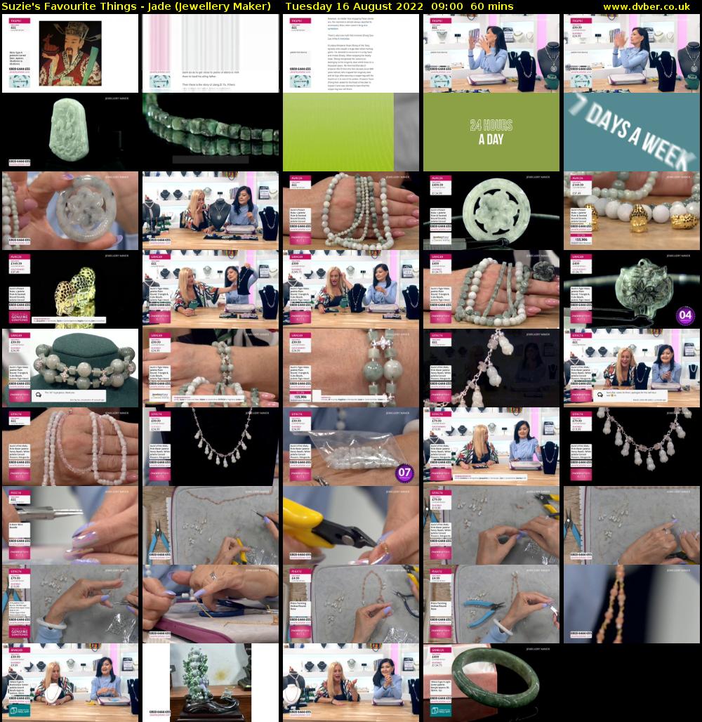 Suzie's Favourite Things - Jade (Jewellery Maker) Tuesday 16 August 2022 09:00 - 10:00