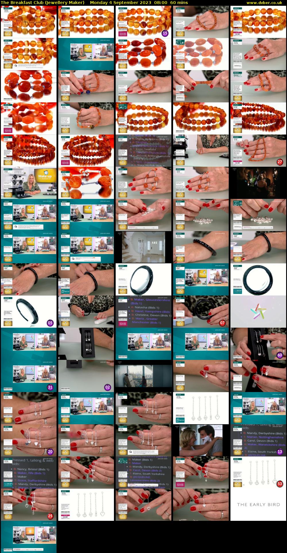 The Breakfast Club (Jewellery Maker) Monday 4 September 2023 08:00 - 09:00