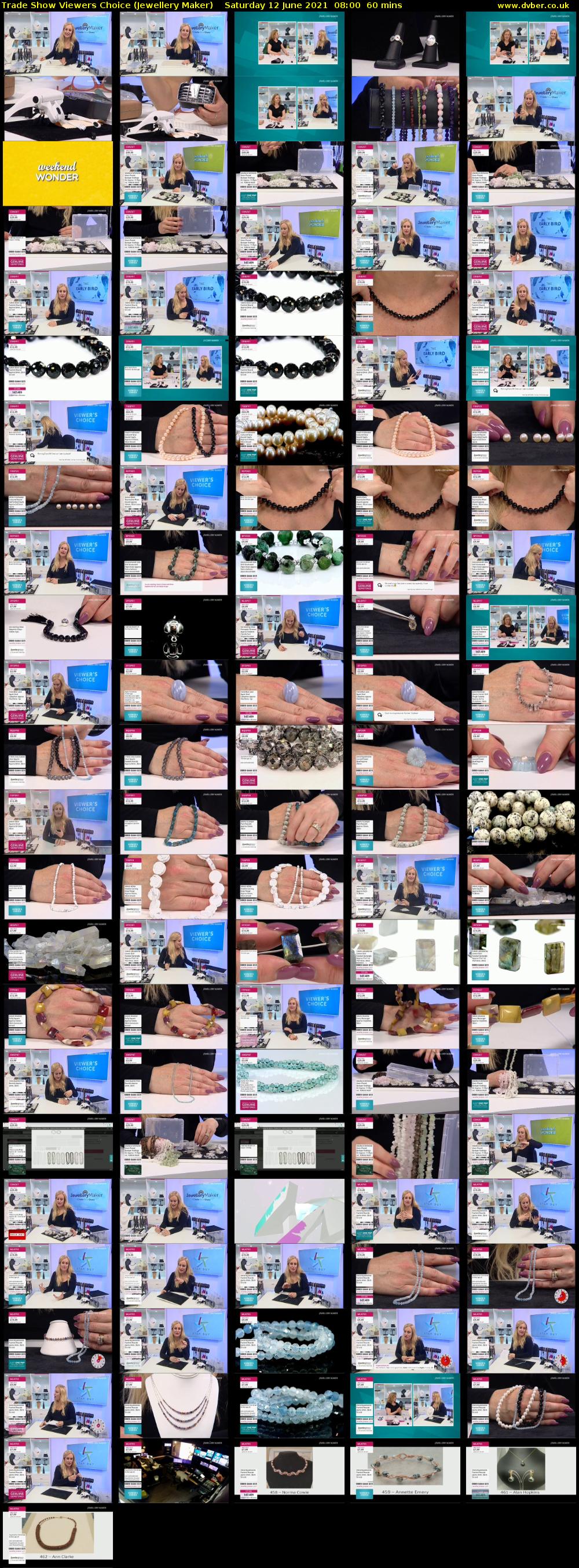 Trade Show Viewers Choice (Jewellery Maker) Saturday 12 June 2021 08:00 - 09:00