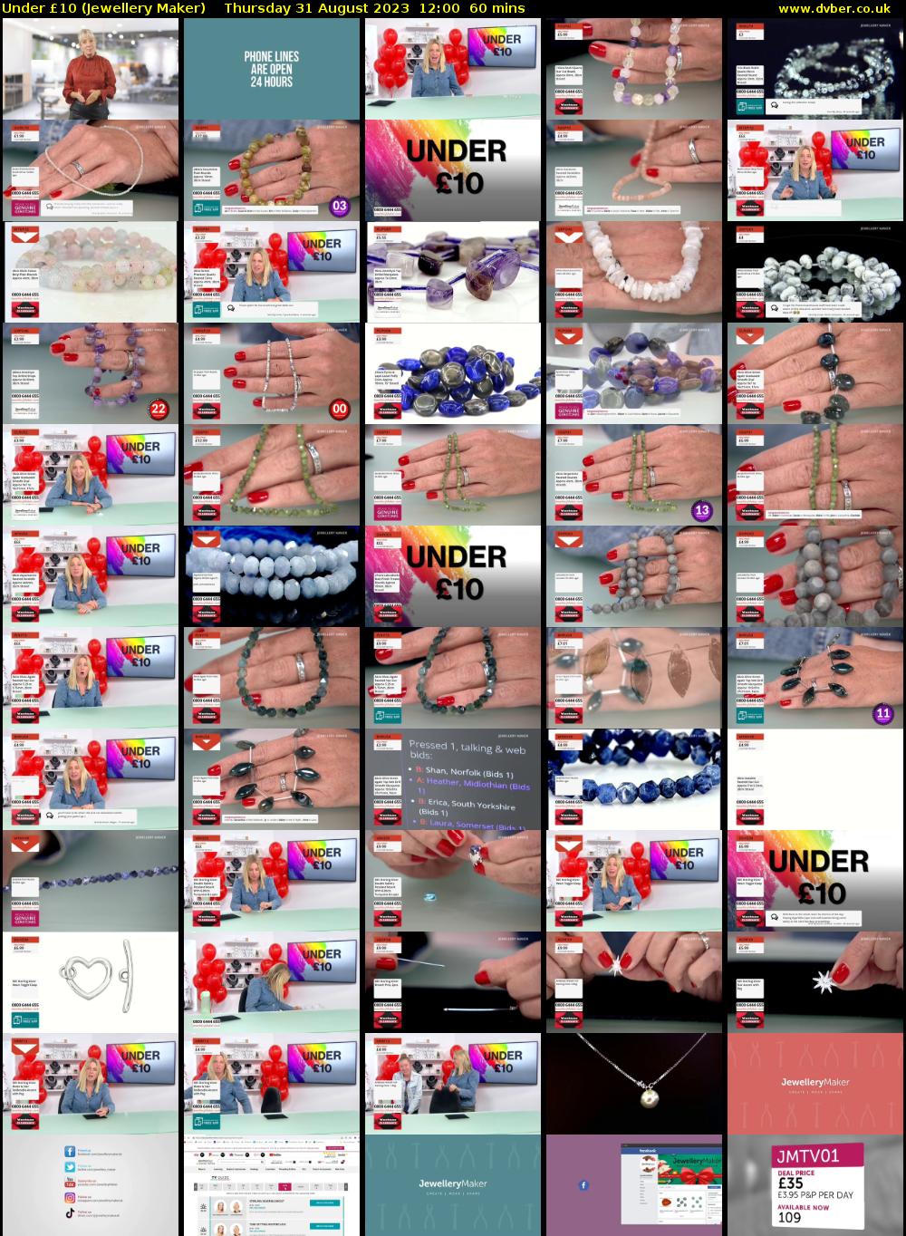 Under £10 (Jewellery Maker) Thursday 31 August 2023 12:00 - 13:00