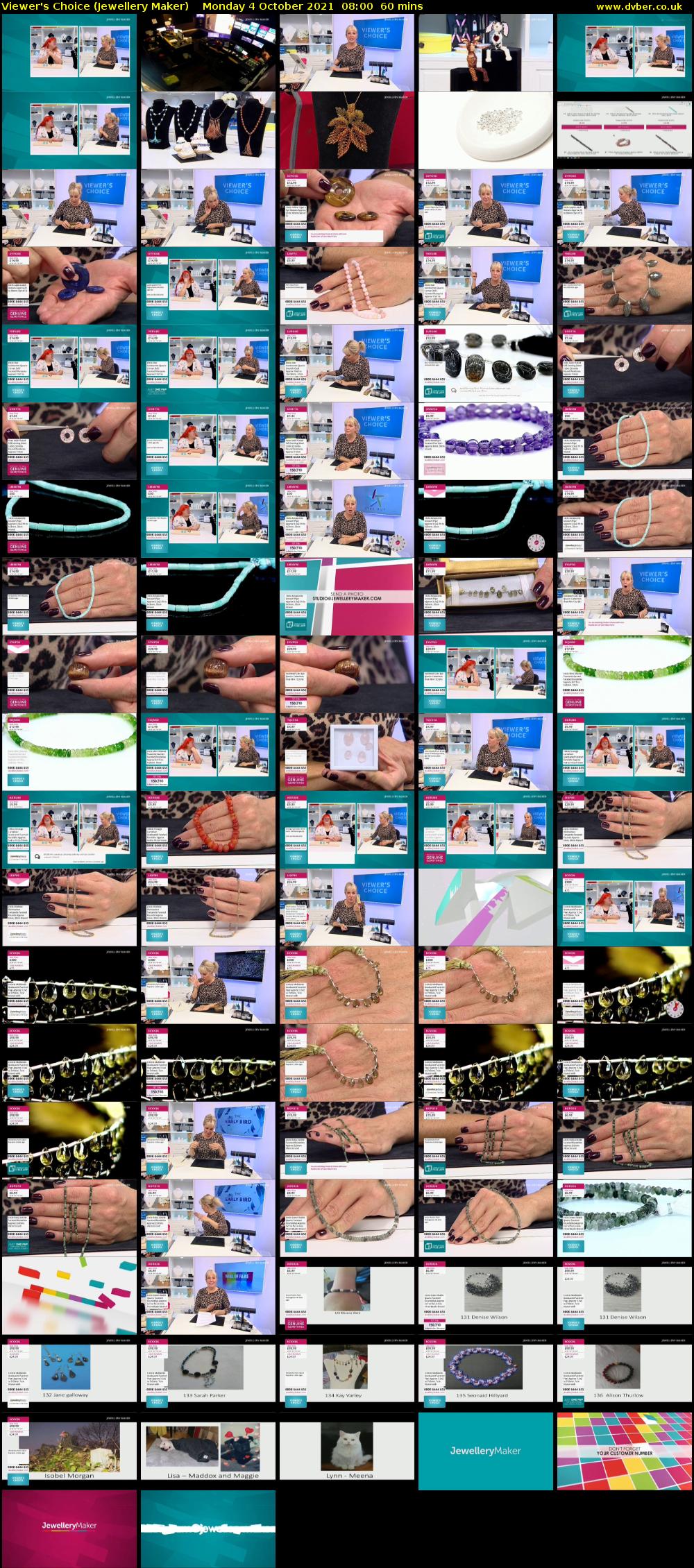 Viewer's Choice (Jewellery Maker) Monday 4 October 2021 08:00 - 09:00