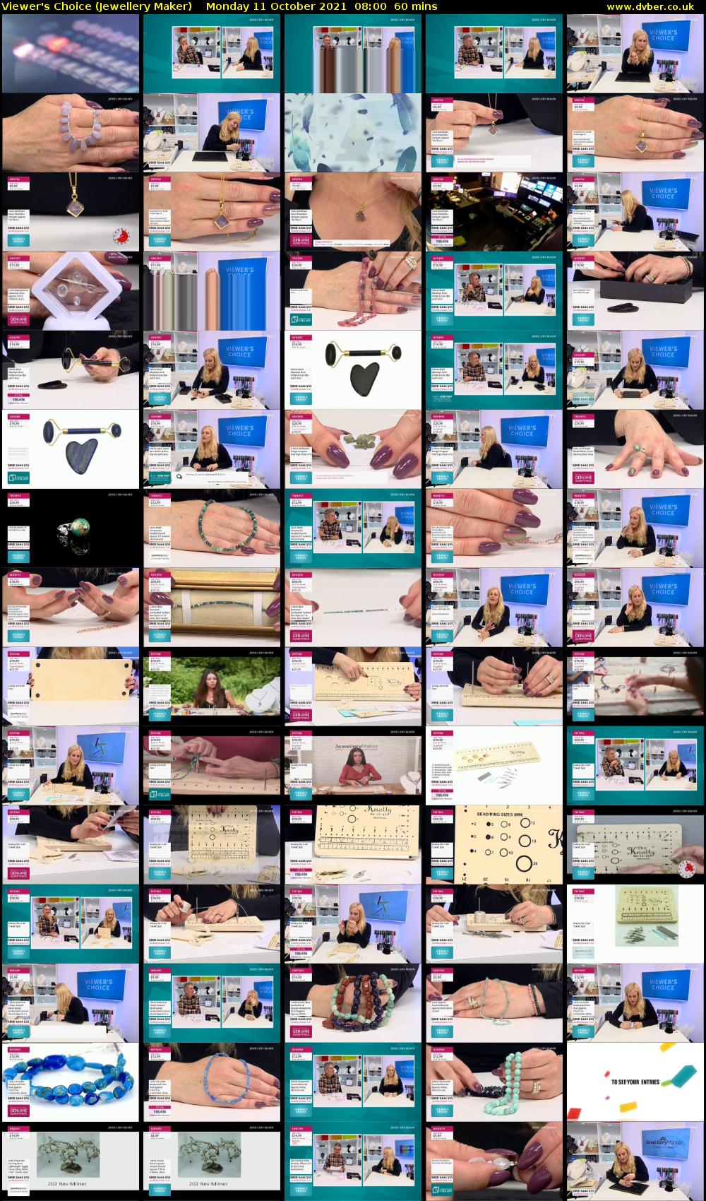 Viewer's Choice (Jewellery Maker) Monday 11 October 2021 08:00 - 09:00