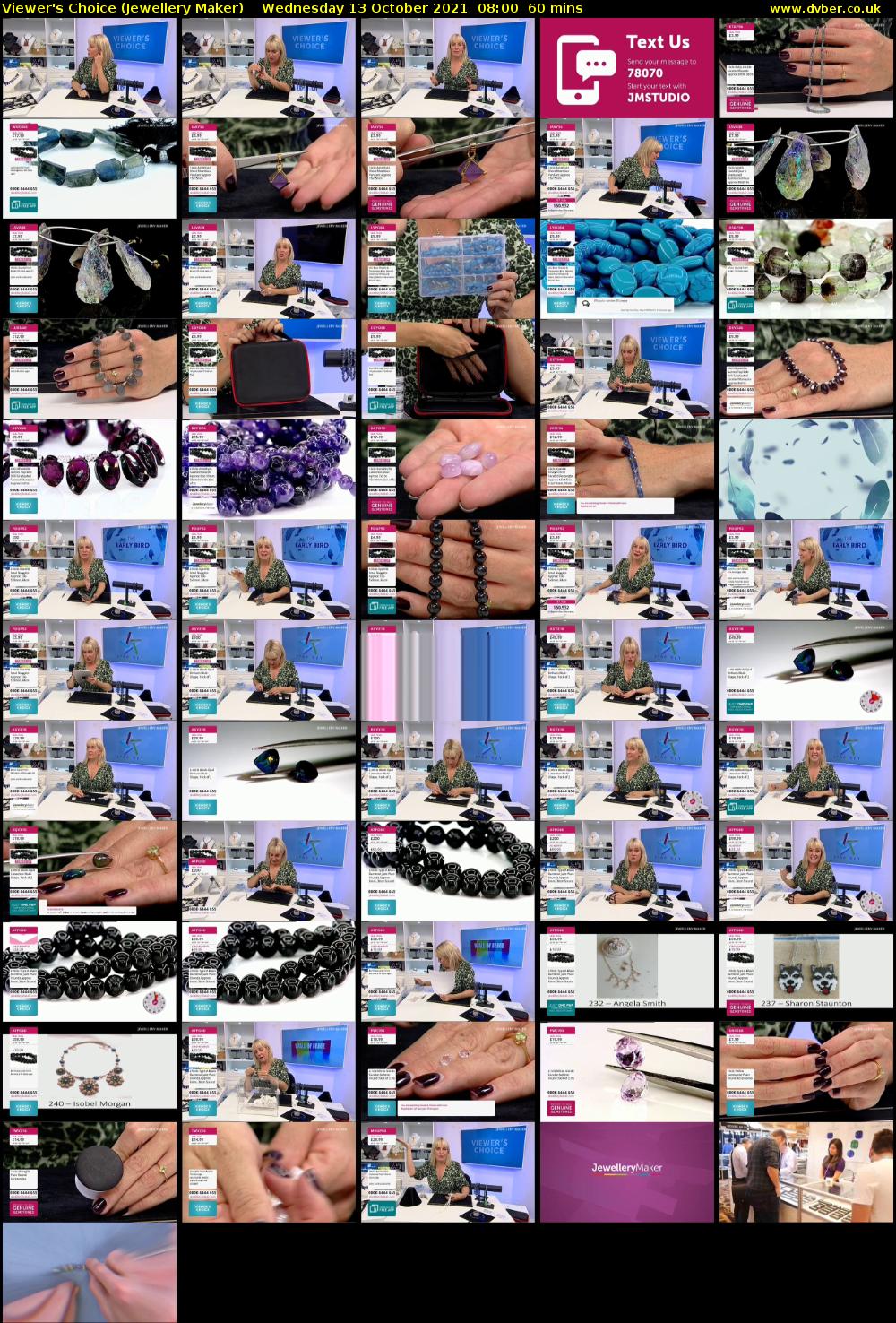 Viewer's Choice (Jewellery Maker) Wednesday 13 October 2021 08:00 - 09:00