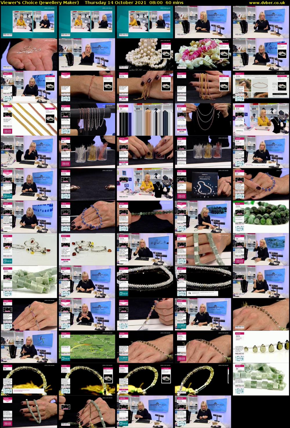 Viewer's Choice (Jewellery Maker) Thursday 14 October 2021 08:00 - 09:00