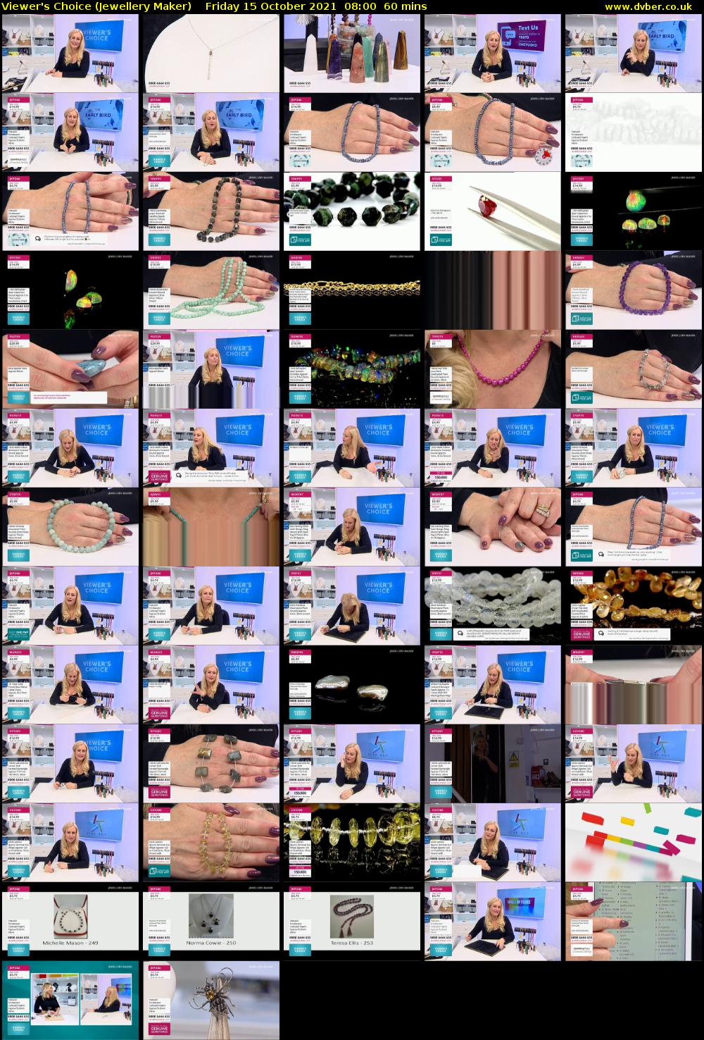 Viewer's Choice (Jewellery Maker) Friday 15 October 2021 08:00 - 09:00
