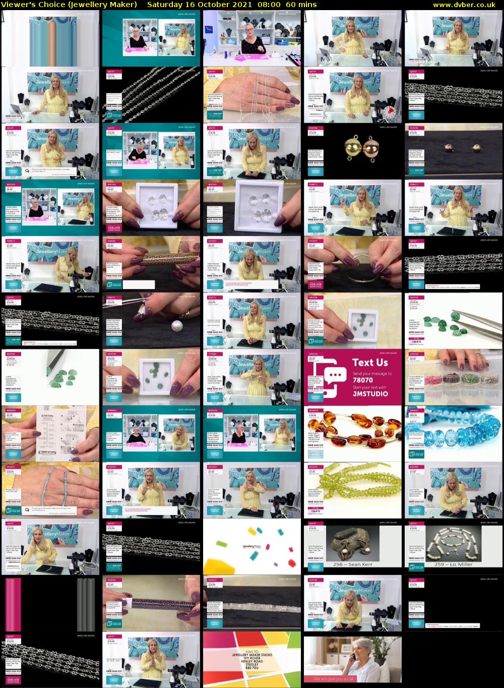 Viewer's Choice (Jewellery Maker) Saturday 16 October 2021 08:00 - 09:00