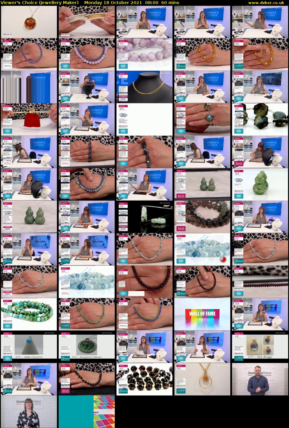 Viewer's Choice (Jewellery Maker) Monday 18 October 2021 08:00 - 09:00