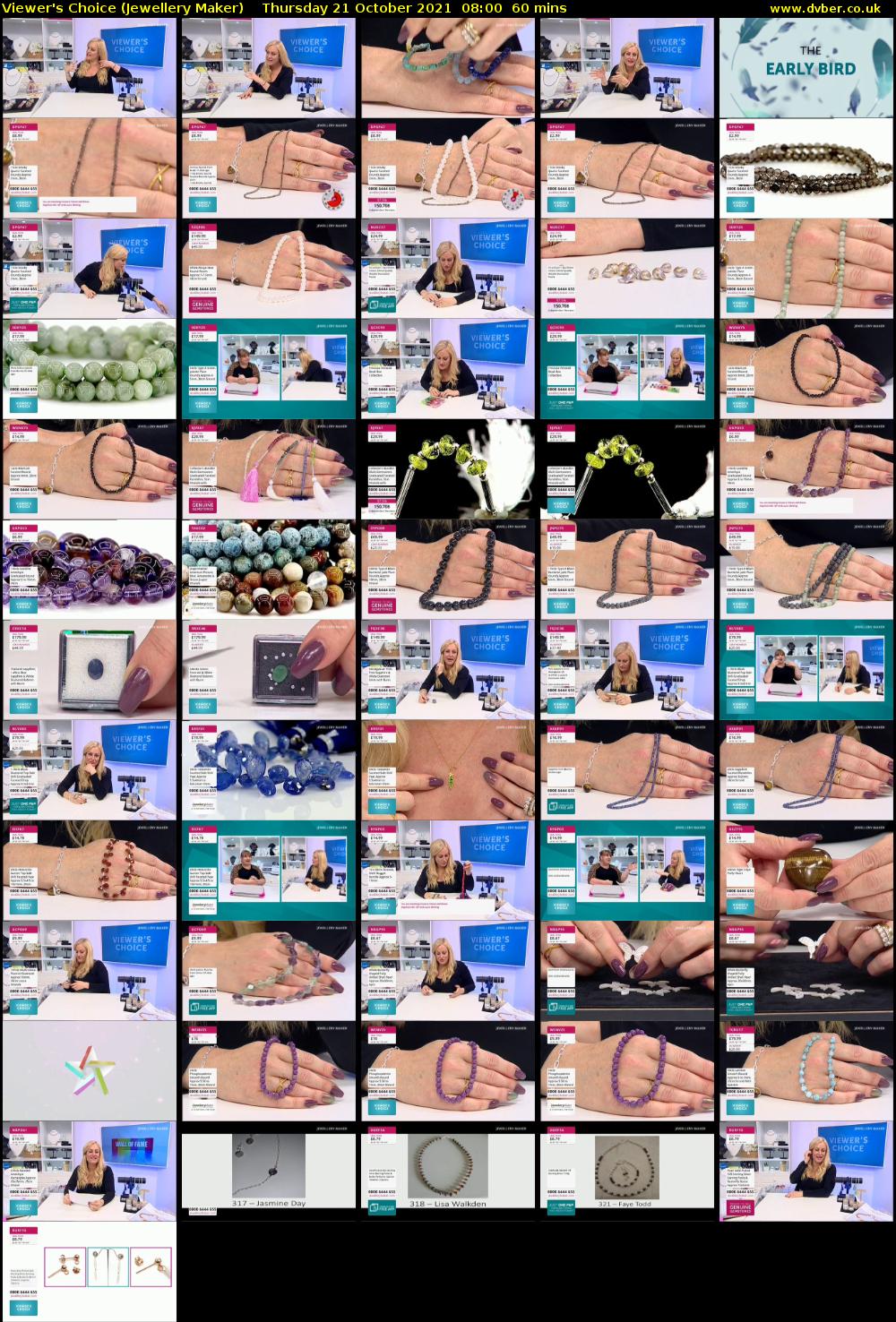 Viewer's Choice (Jewellery Maker) Thursday 21 October 2021 08:00 - 09:00
