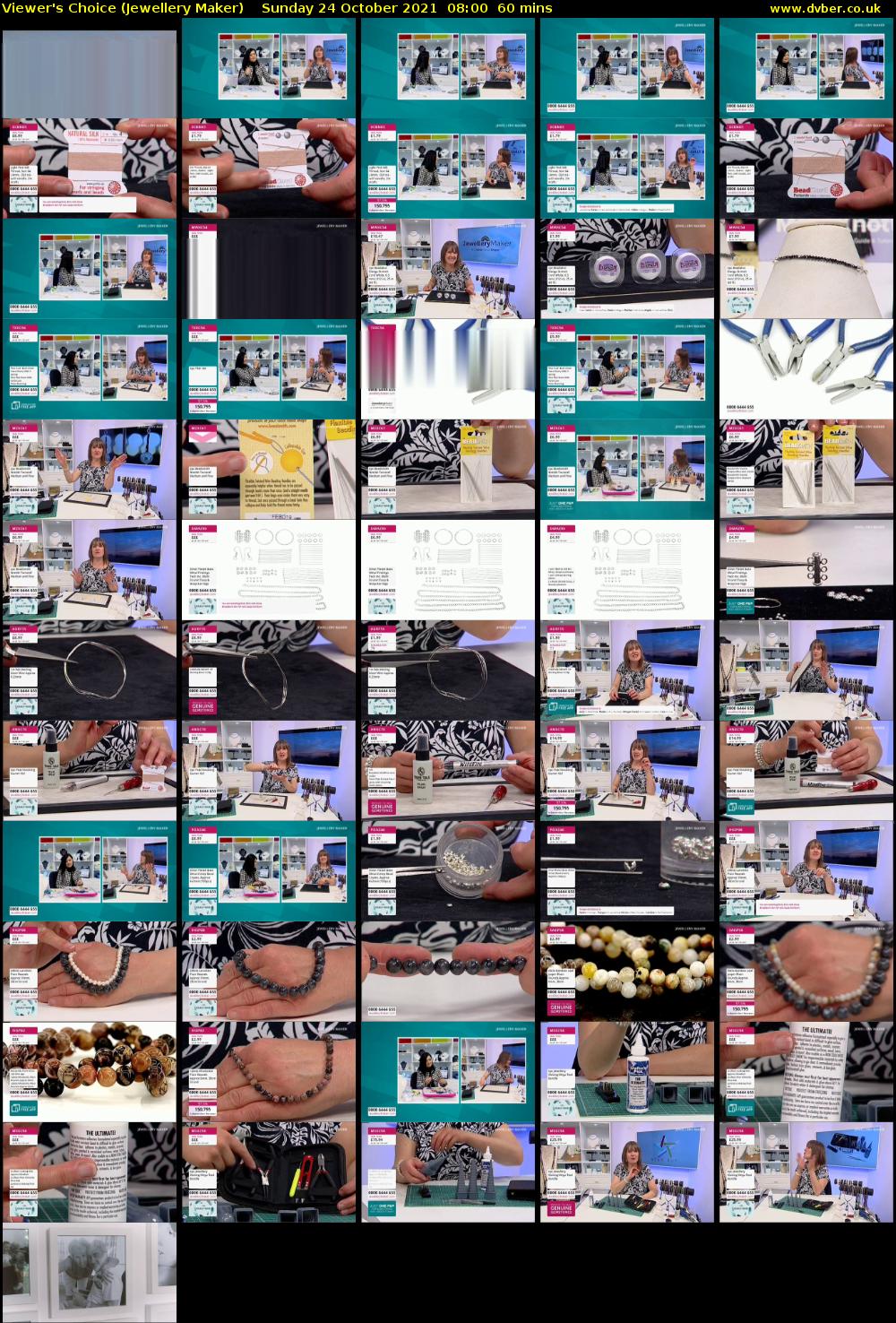 Viewer's Choice (Jewellery Maker) Sunday 24 October 2021 08:00 - 09:00
