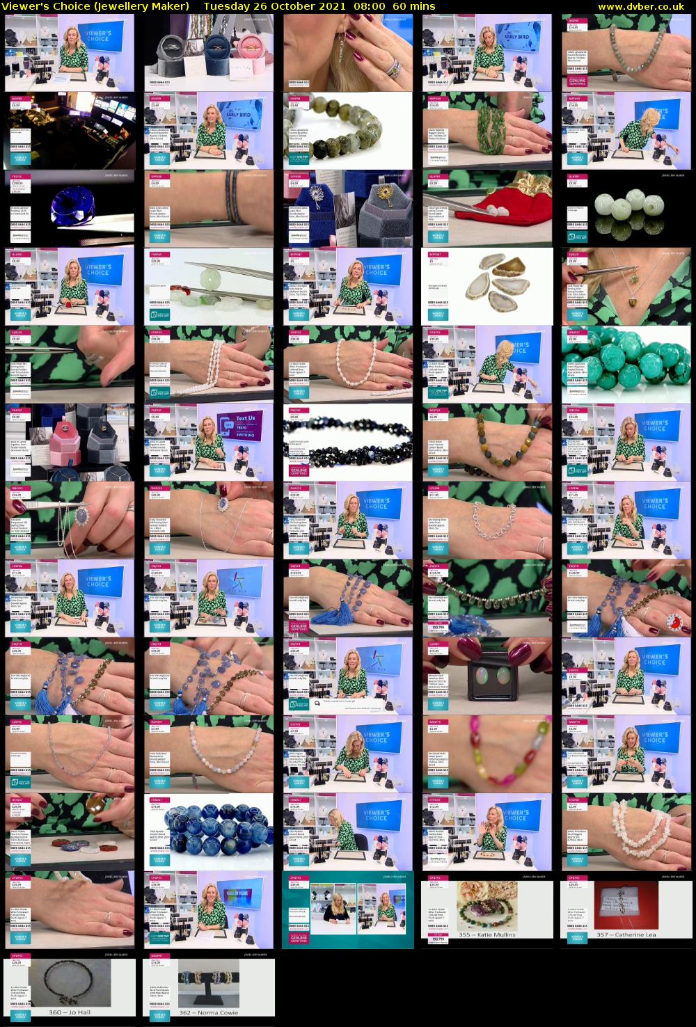Viewer's Choice (Jewellery Maker) Tuesday 26 October 2021 08:00 - 09:00