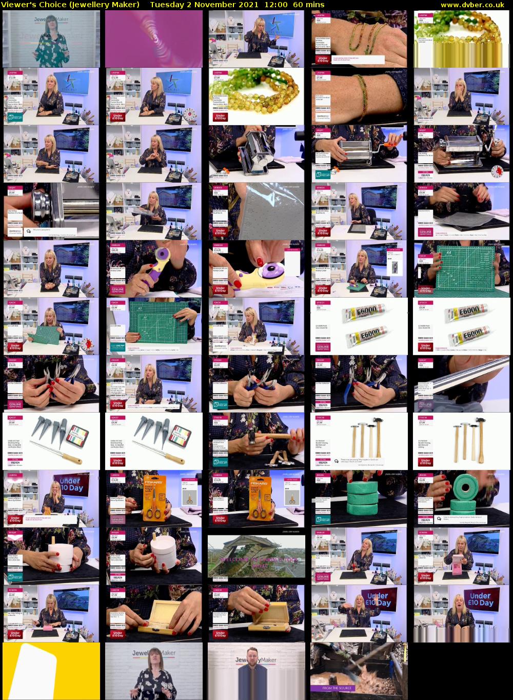 Viewer's Choice (Jewellery Maker) Tuesday 2 November 2021 12:00 - 13:00