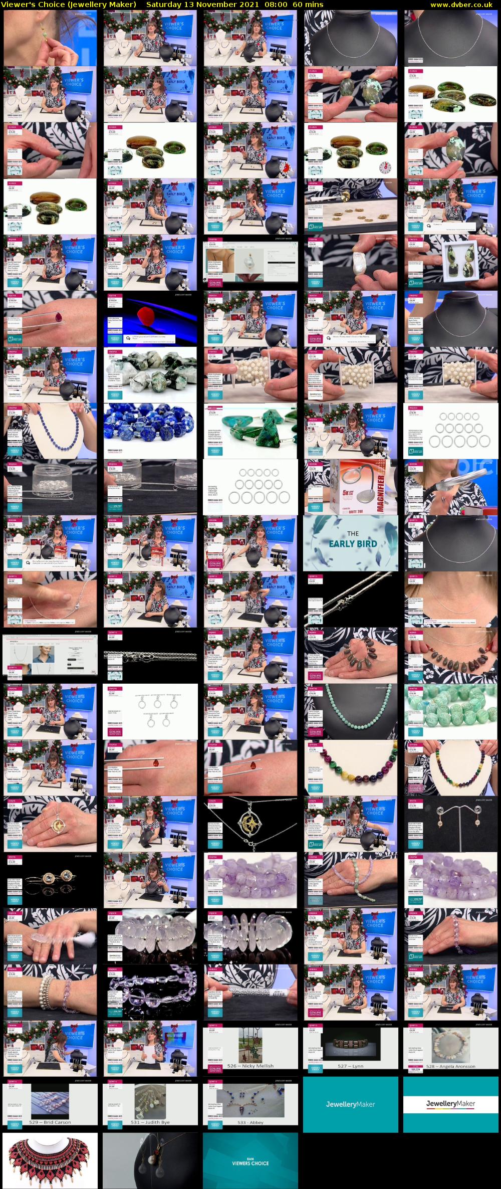 Viewer's Choice (Jewellery Maker) Saturday 13 November 2021 08:00 - 09:00