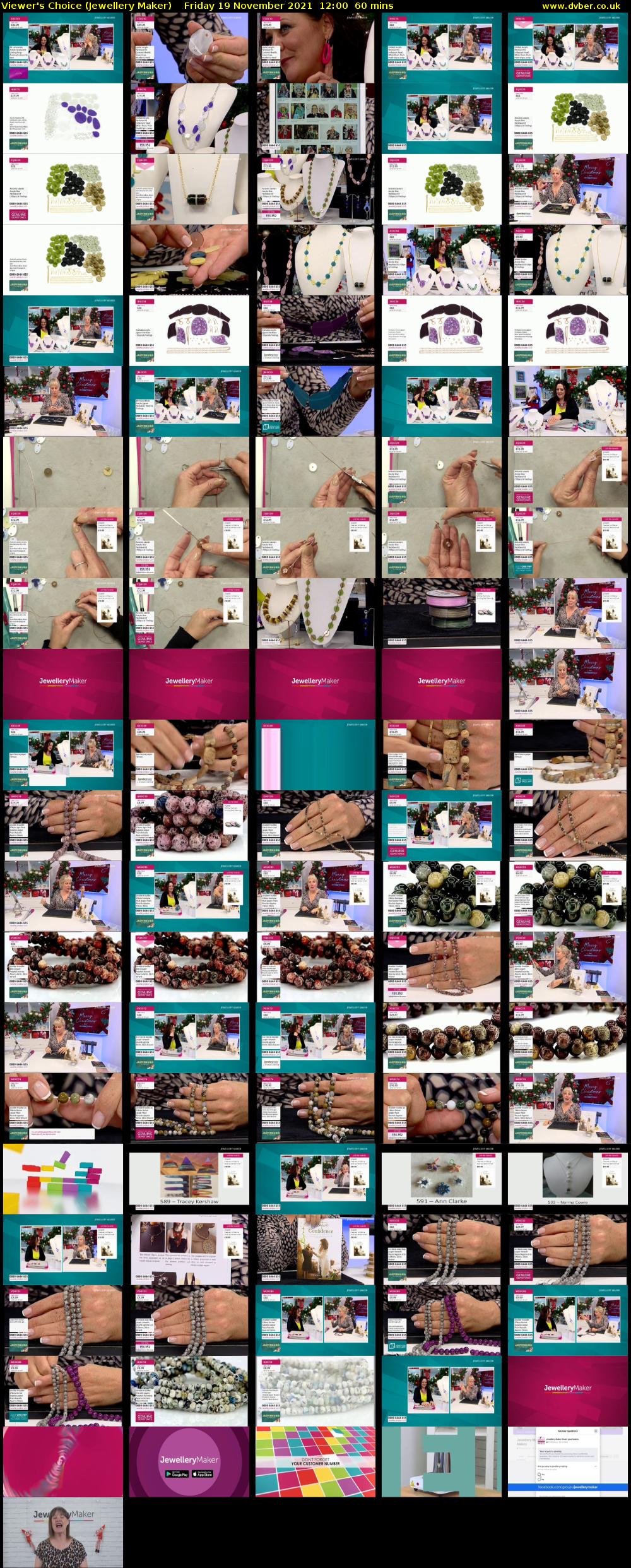 Viewer's Choice (Jewellery Maker) Friday 19 November 2021 12:00 - 13:00