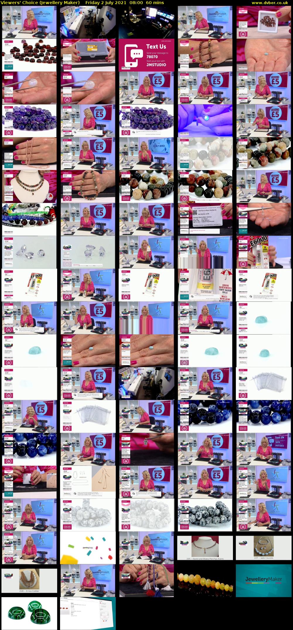 Viewers' Choice (Jewellery Maker) Friday 2 July 2021 08:00 - 09:00