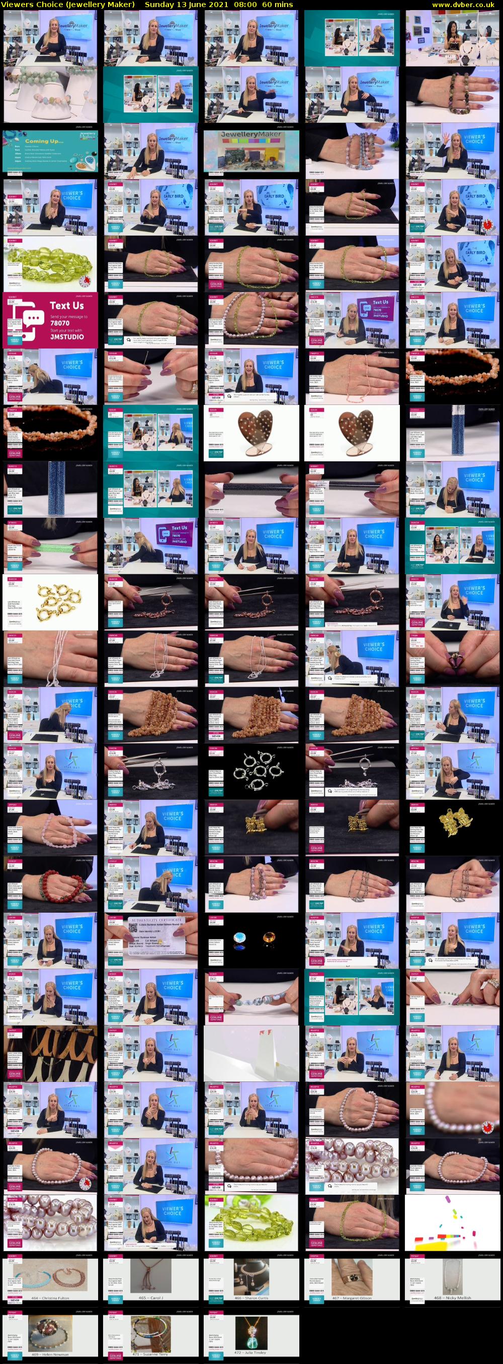 Viewers Choice (Jewellery Maker) Sunday 13 June 2021 08:00 - 09:00