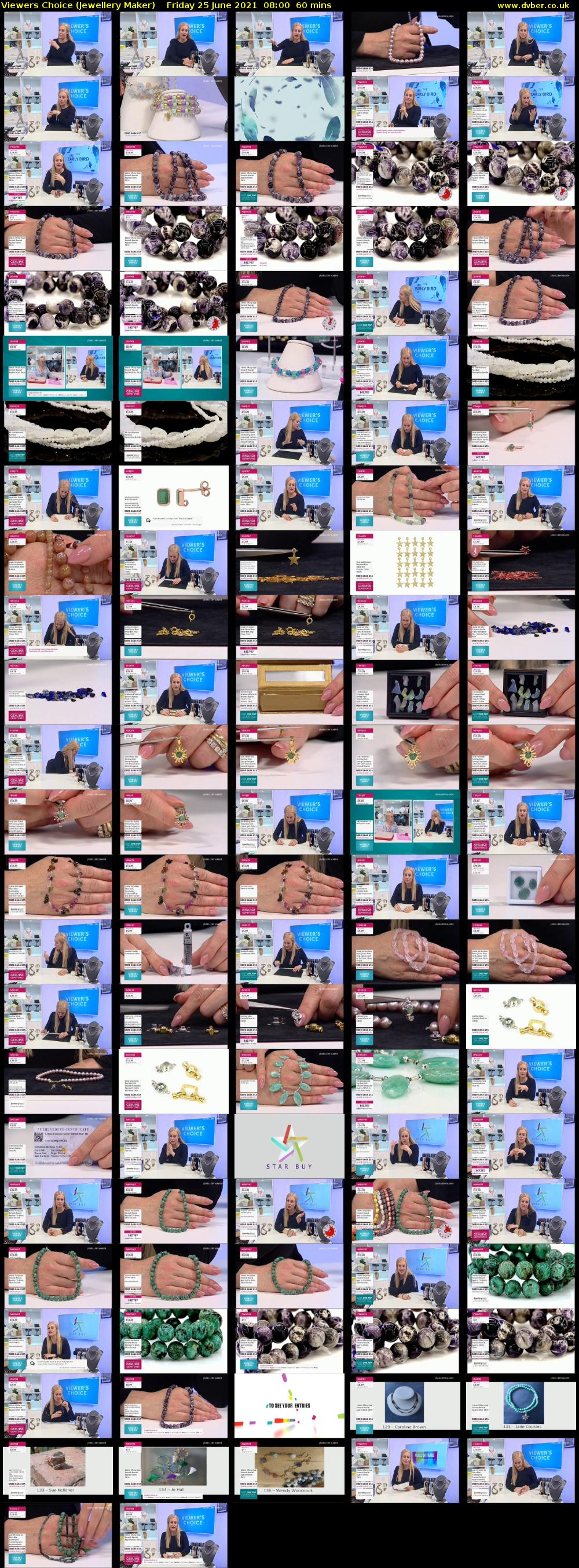 Viewers Choice (Jewellery Maker) Friday 25 June 2021 08:00 - 09:00