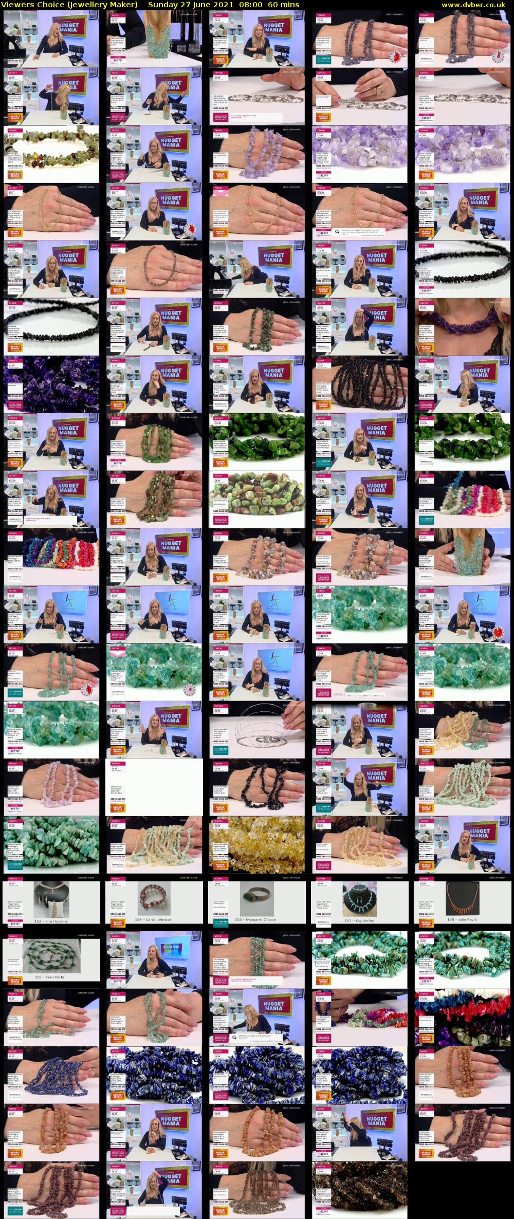 Viewers Choice (Jewellery Maker) Sunday 27 June 2021 08:00 - 09:00