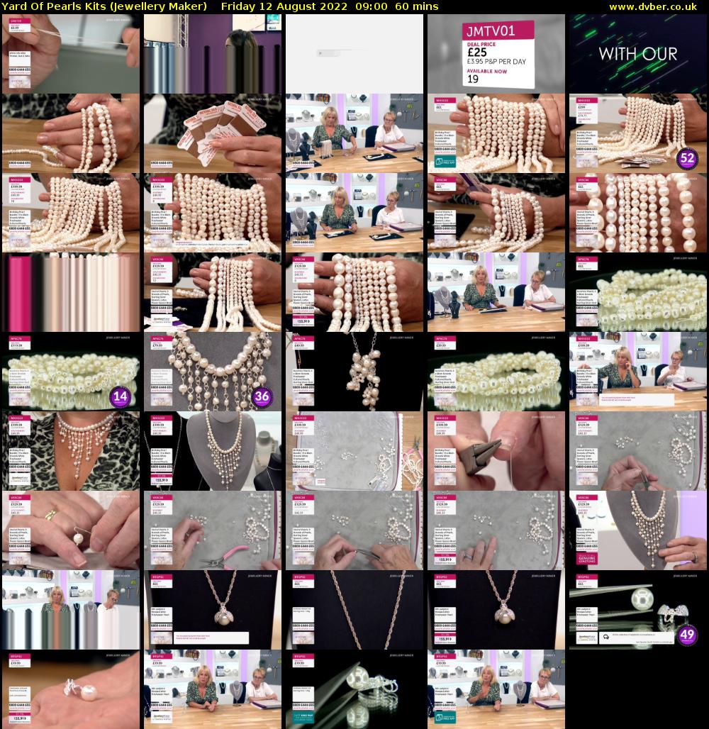 Yard Of Pearls Kits (Jewellery Maker) Friday 12 August 2022 09:00 - 10:00