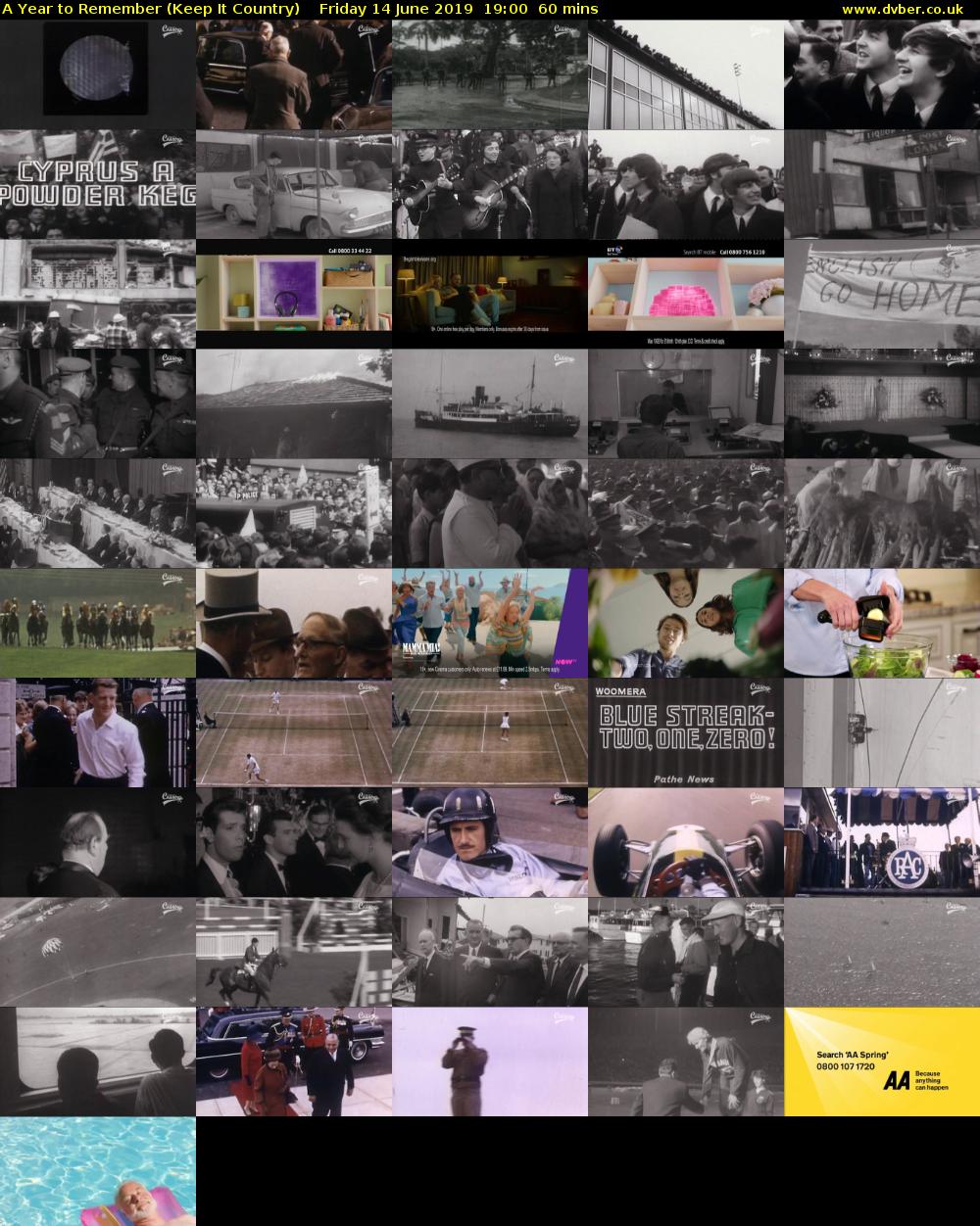 A Year to Remember (Keep It Country) Friday 14 June 2019 19:00 - 20:00