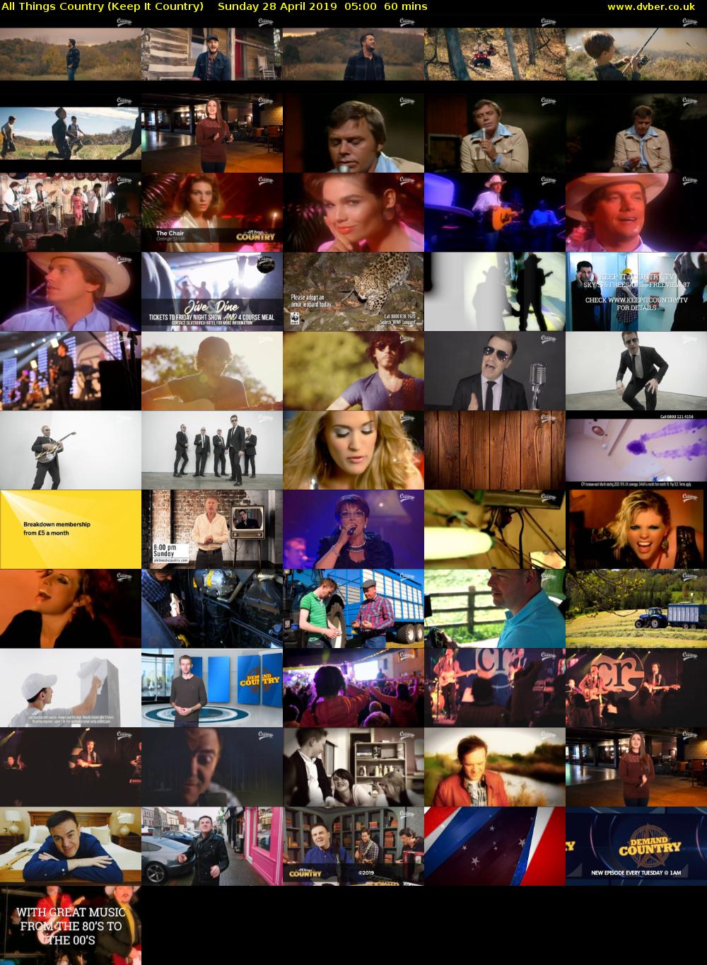 All Things Country (Keep It Country) Sunday 28 April 2019 05:00 - 06:00