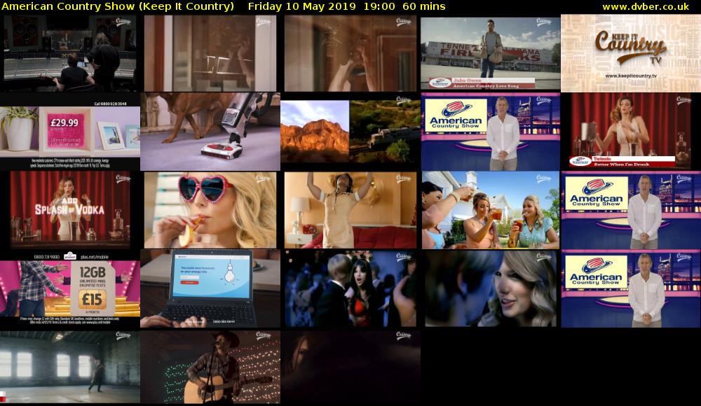 American Country Show (Keep It Country) Friday 10 May 2019 19:00 - 20:00