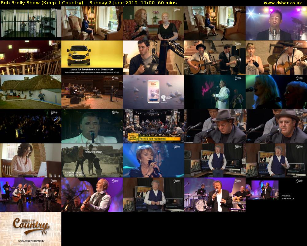 Bob Brolly Show (Keep It Country) Sunday 2 June 2019 11:00 - 12:00