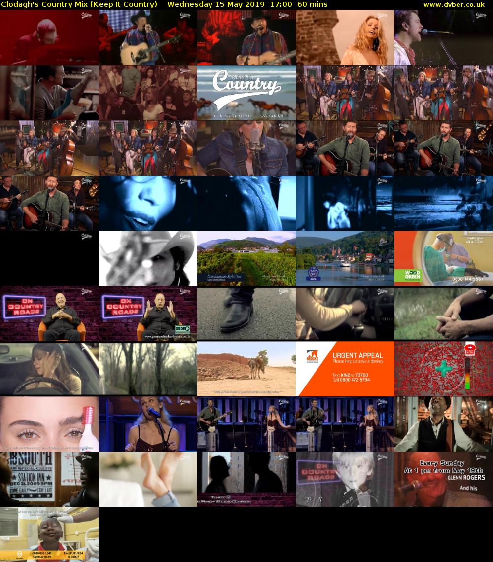 Clodagh's Country Mix (Keep It Country) Wednesday 15 May 2019 17:00 - 18:00