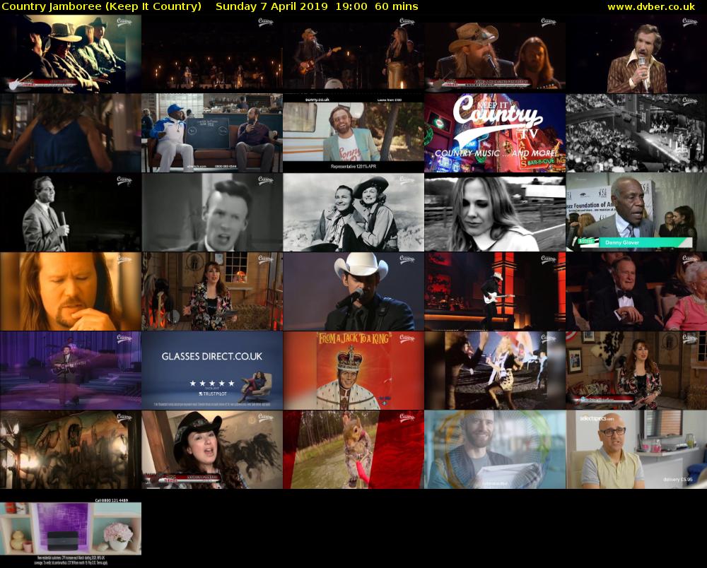 Country Jamboree (Keep It Country) Sunday 7 April 2019 19:00 - 20:00